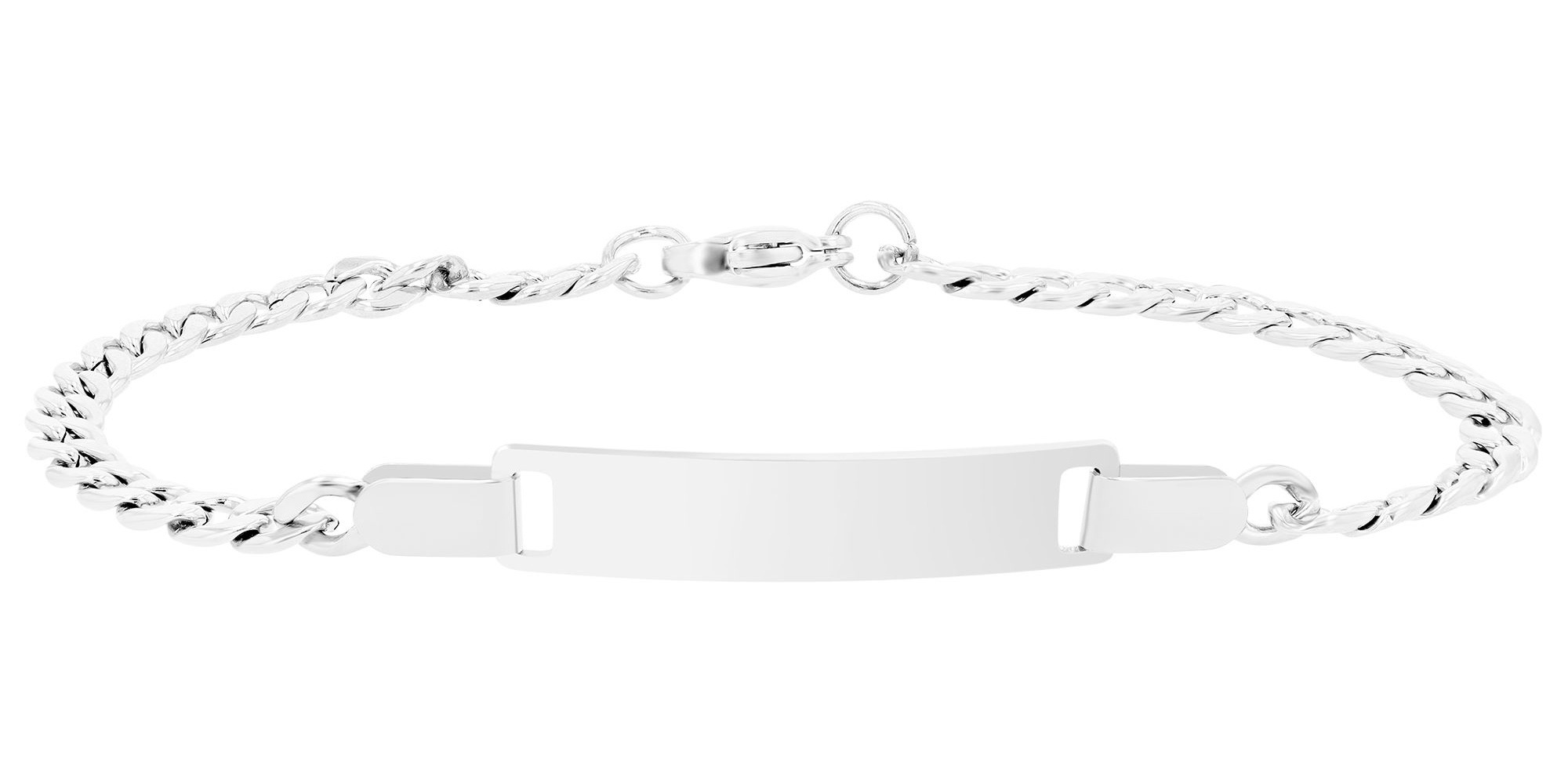 Armband ADELIA´S "Damen Armband – Panzerarmband aus Edelstahl 18 cm", silber, Armbänder, Damen, 18cm, Edelstahl, Armband, Zum Verschenken an Menschen, die Ihnen am Herzen liegen 2