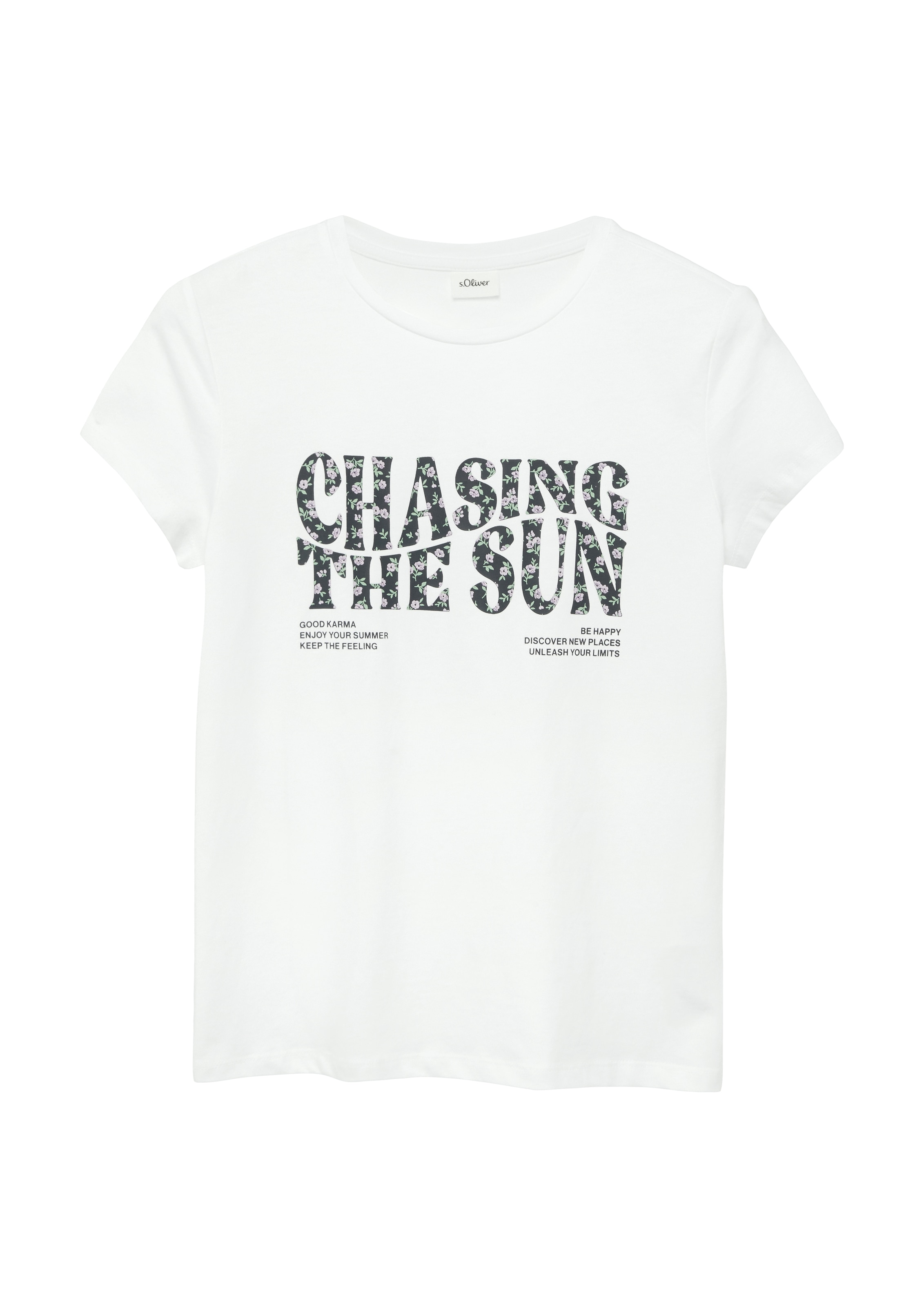 s.Oliver Junior Kurzarmshirt Sommershirt mit Print