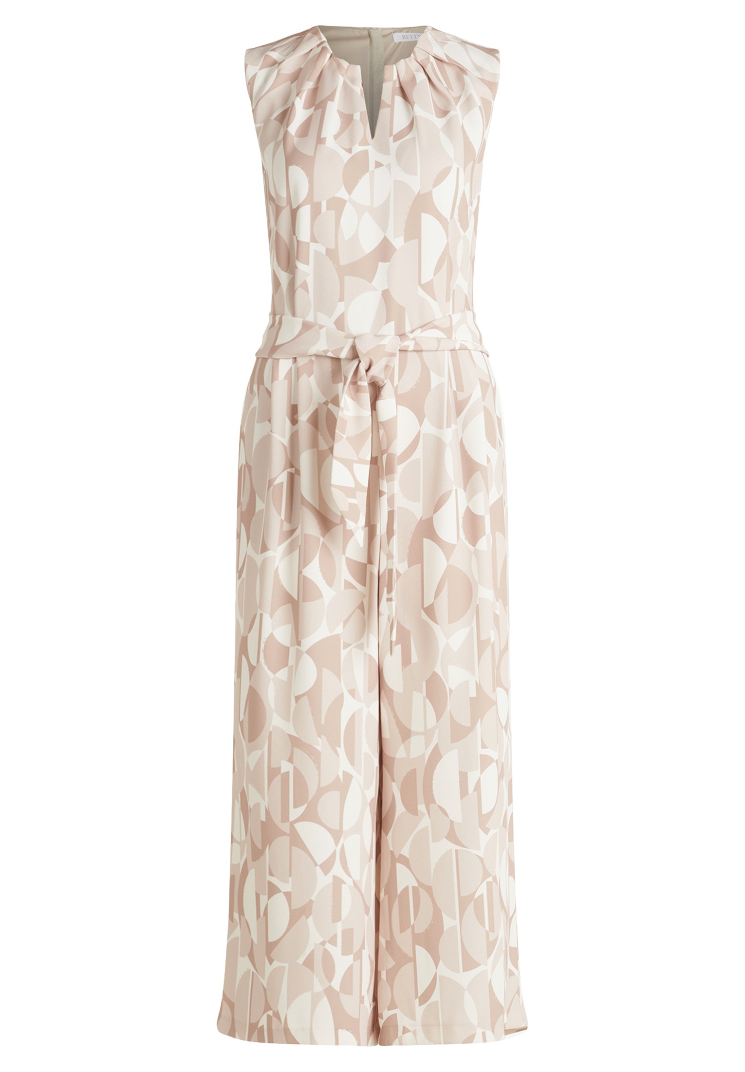 Betty&Co Overall »Betty & Co Jumpsuit ohne Arm«, (1 tlg.), Falten