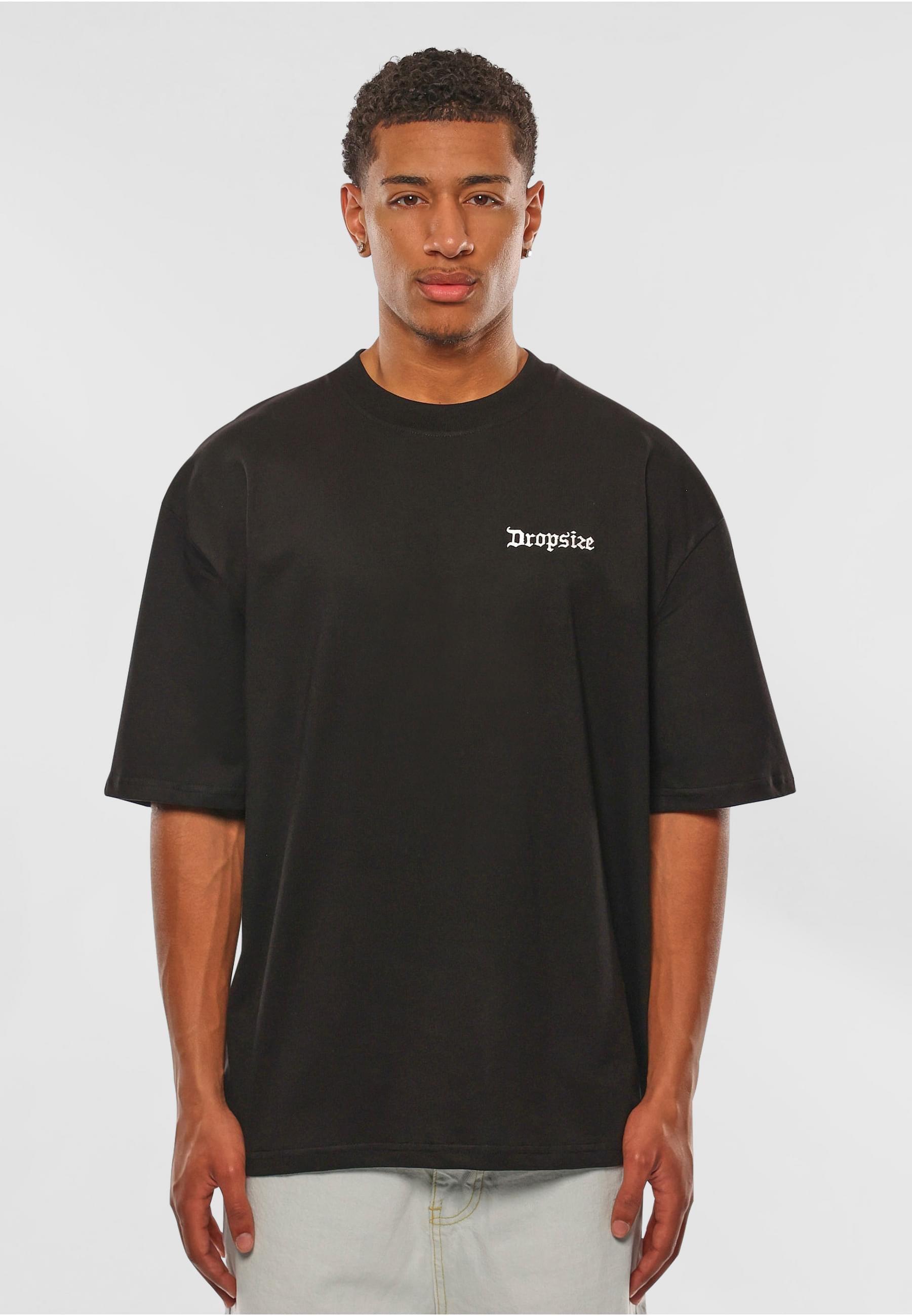 Dropsize T-Shirt »Dropsize Dropsize Heavy Oversize Bird&Roses T-Shirt«, (1 tlg.)