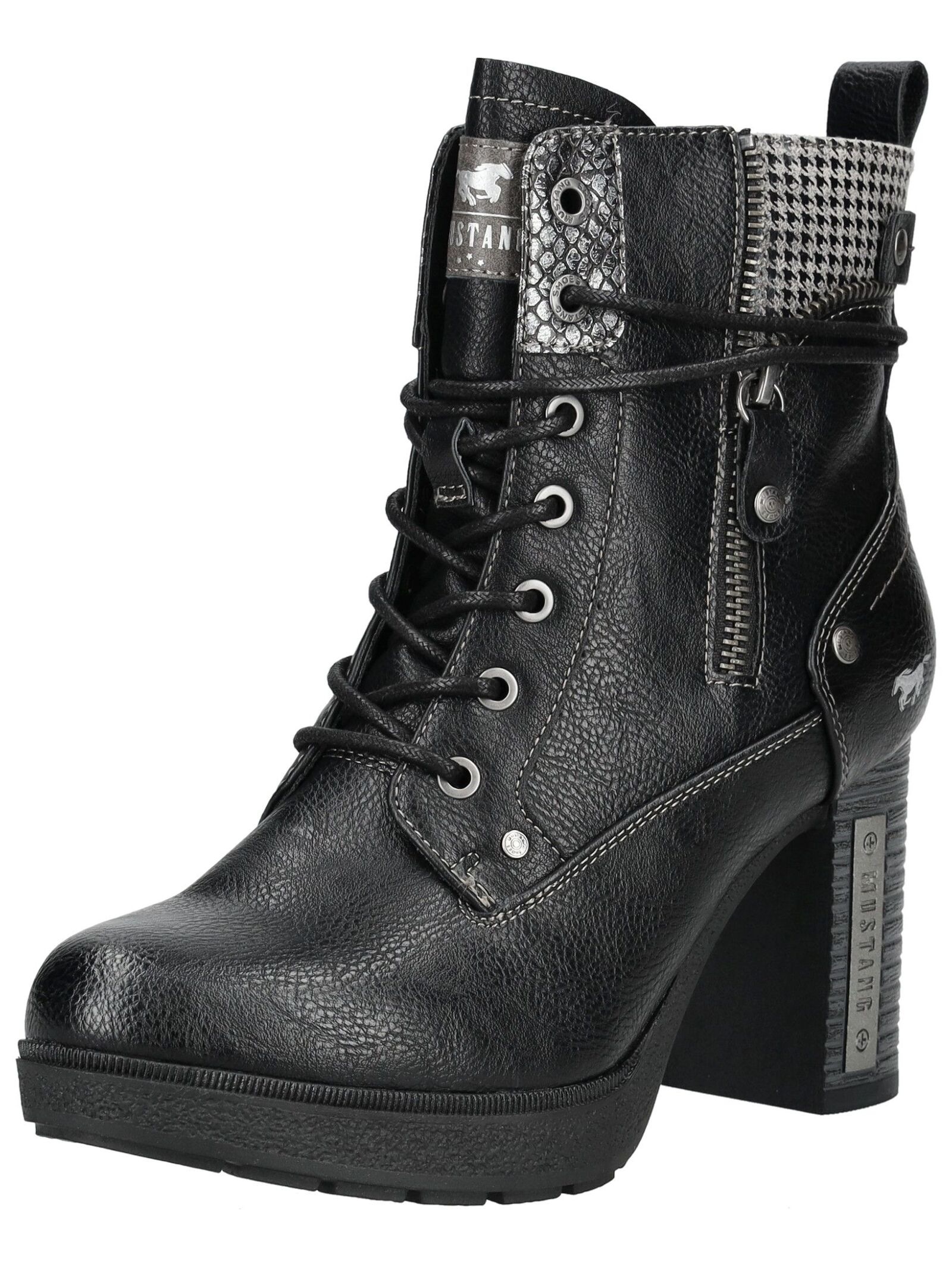 Mustang Shoes High-Heel-Stiefelette "Mustang Shoes Stiefelette Lederimitat/ günstig online kaufen