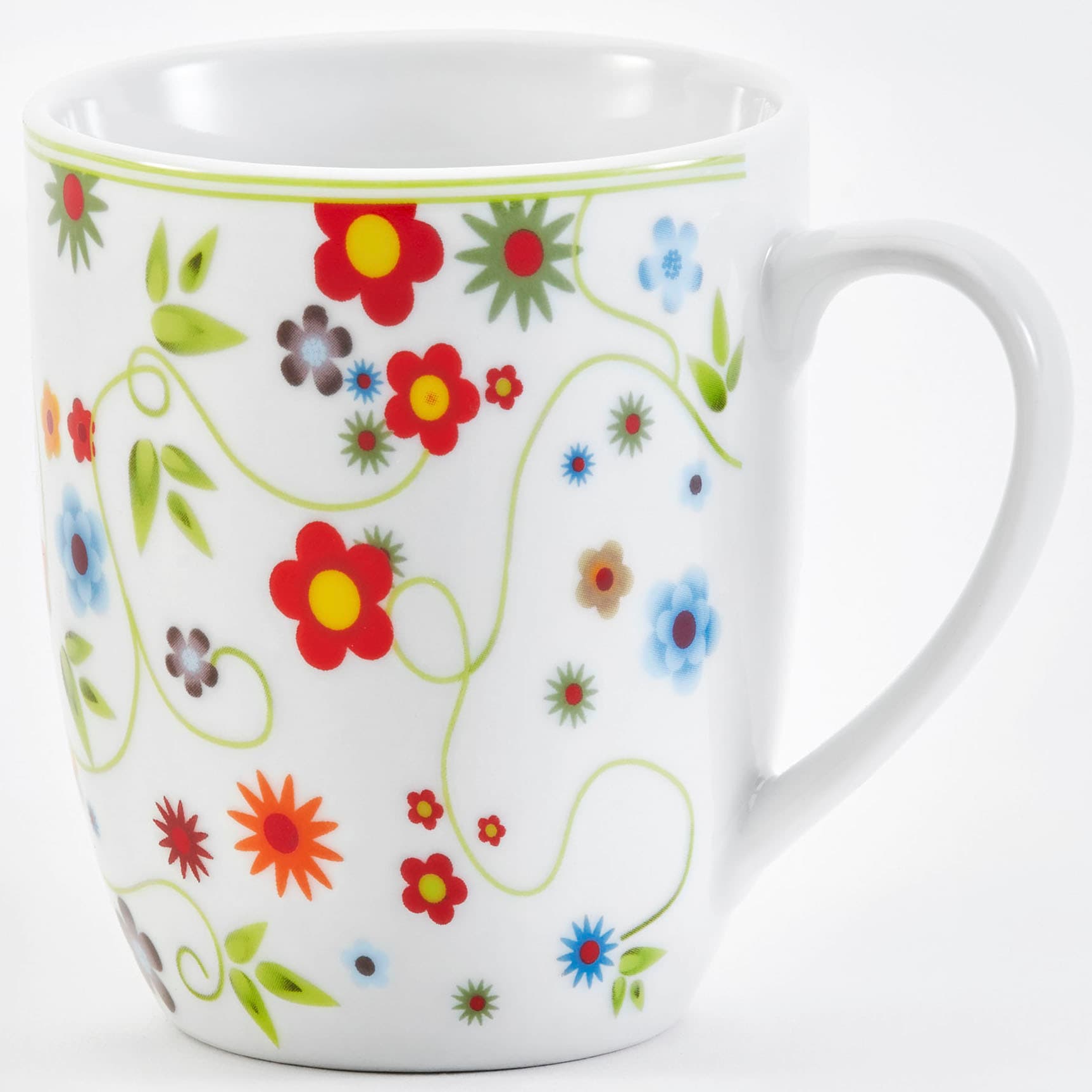 van Well Becher "Vario Flower" spülmaschinen- und mikrowellengeeignet, 6-teilig