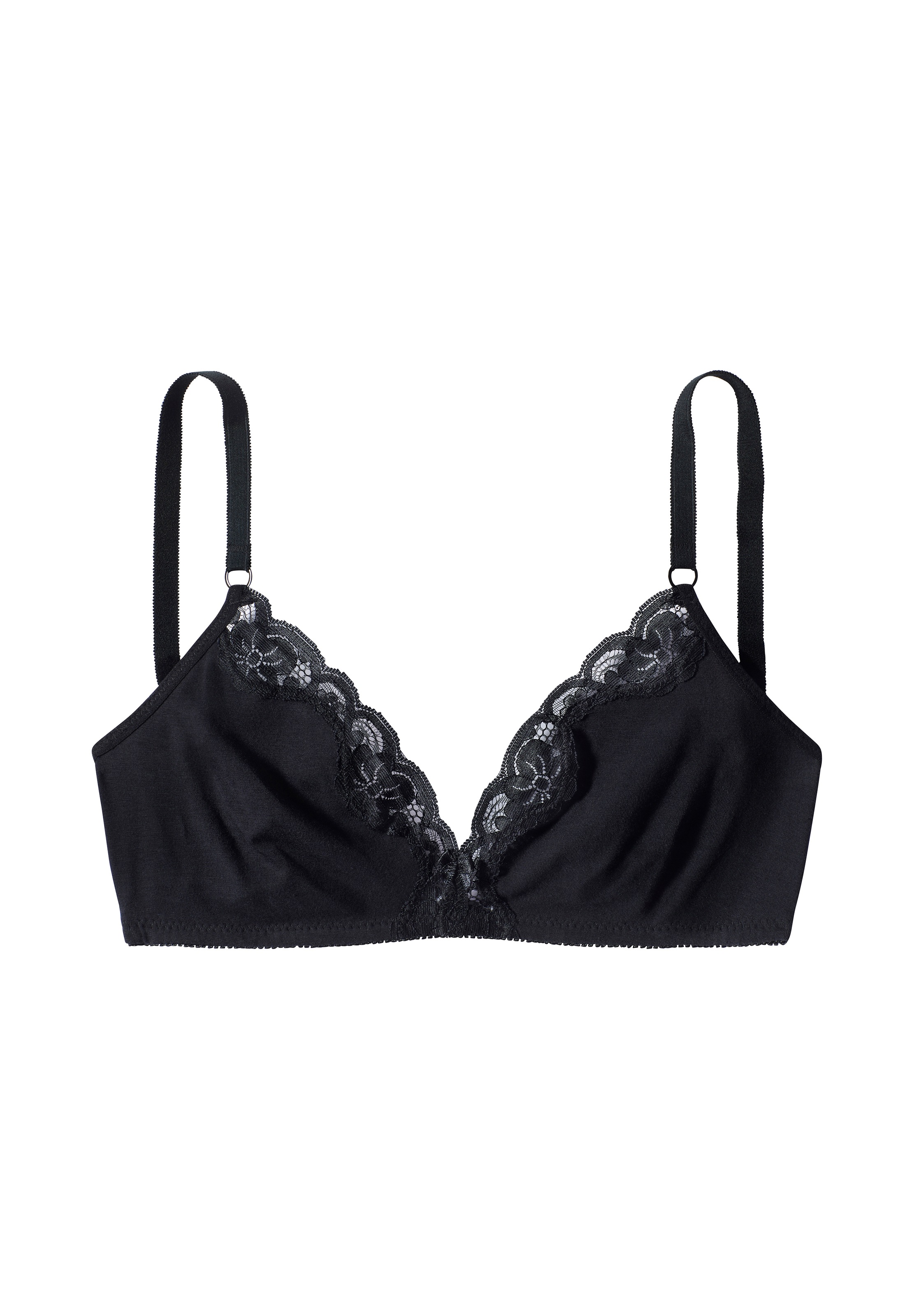 Thumbnail - petite fleur Bralette-BH Packung, 2 Stück, ohne Bügel aus Baumwolle mit Spitze