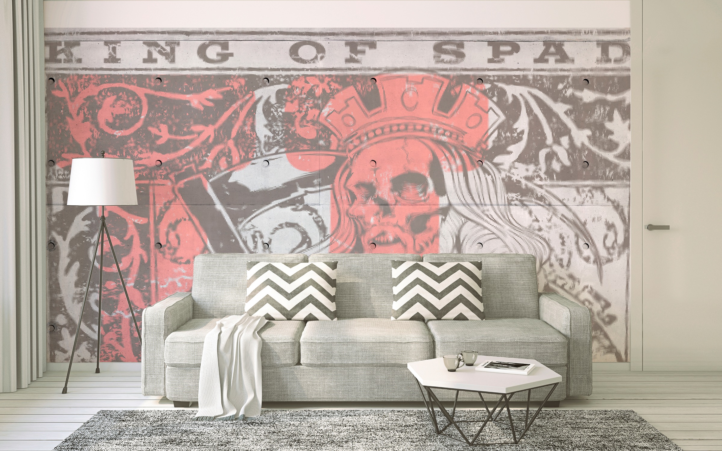Architects Paper Fototapete »Atelier 47 King of Spades 1«, mit Schrift, Vlies, Wand, Schräge, Decke