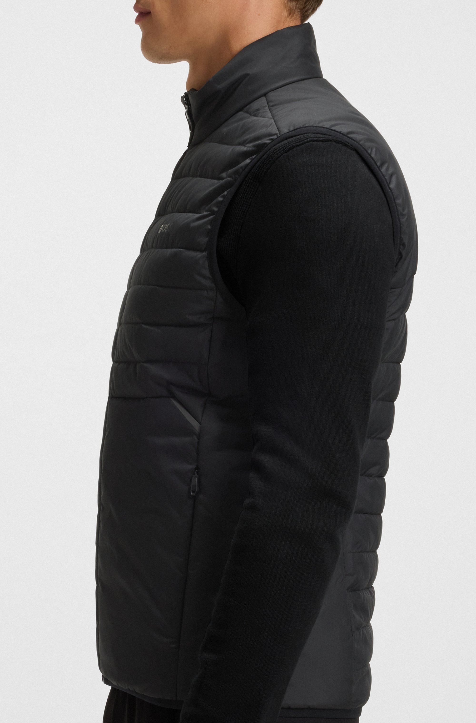 BOSS GREEN Steppweste »V Urbanex Vest«, mit soften Stretch-Einsätzen und reflektierenden Details