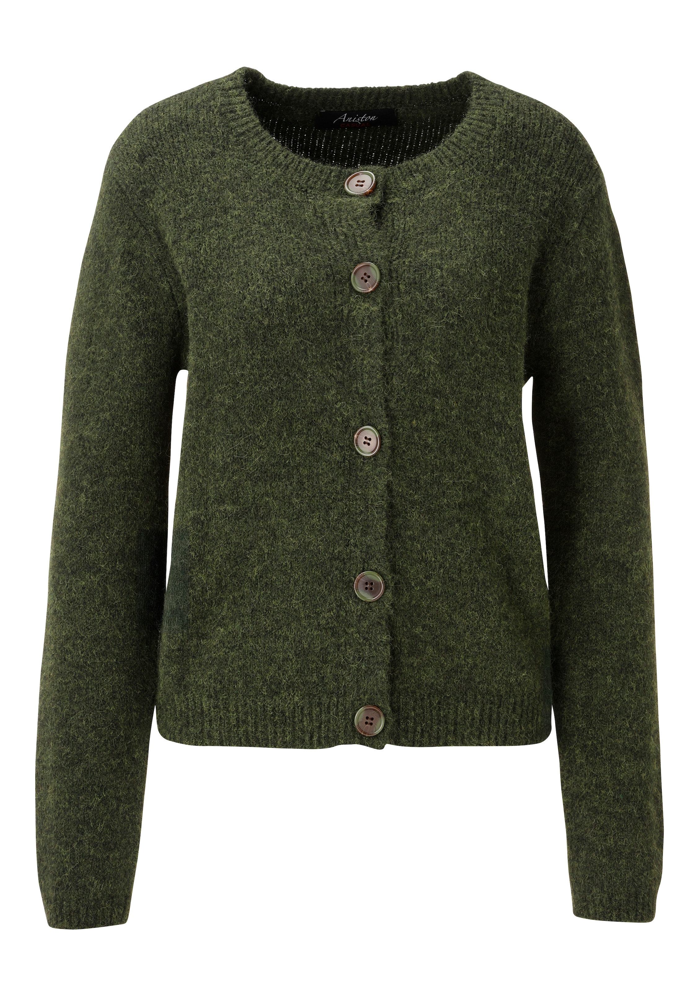 Aniston CASUAL Strickjacke aus bunt meliertem, flauschig weichem Garn - NEUE KOLLEKTION