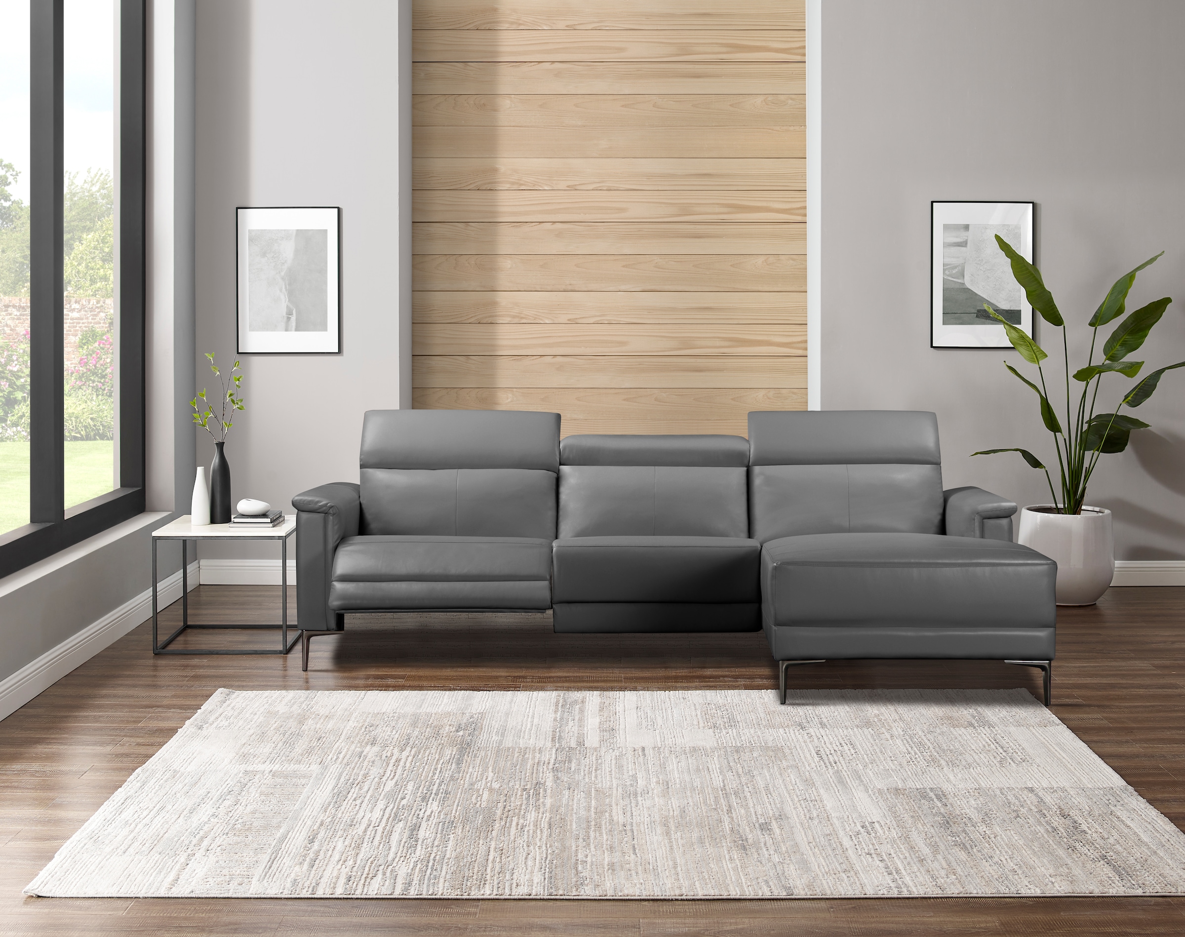 OTTO home Ecksofa "LUND, L-Form, 261cm, man. o. elektr. Relaxfunktion (mit günstig online kaufen