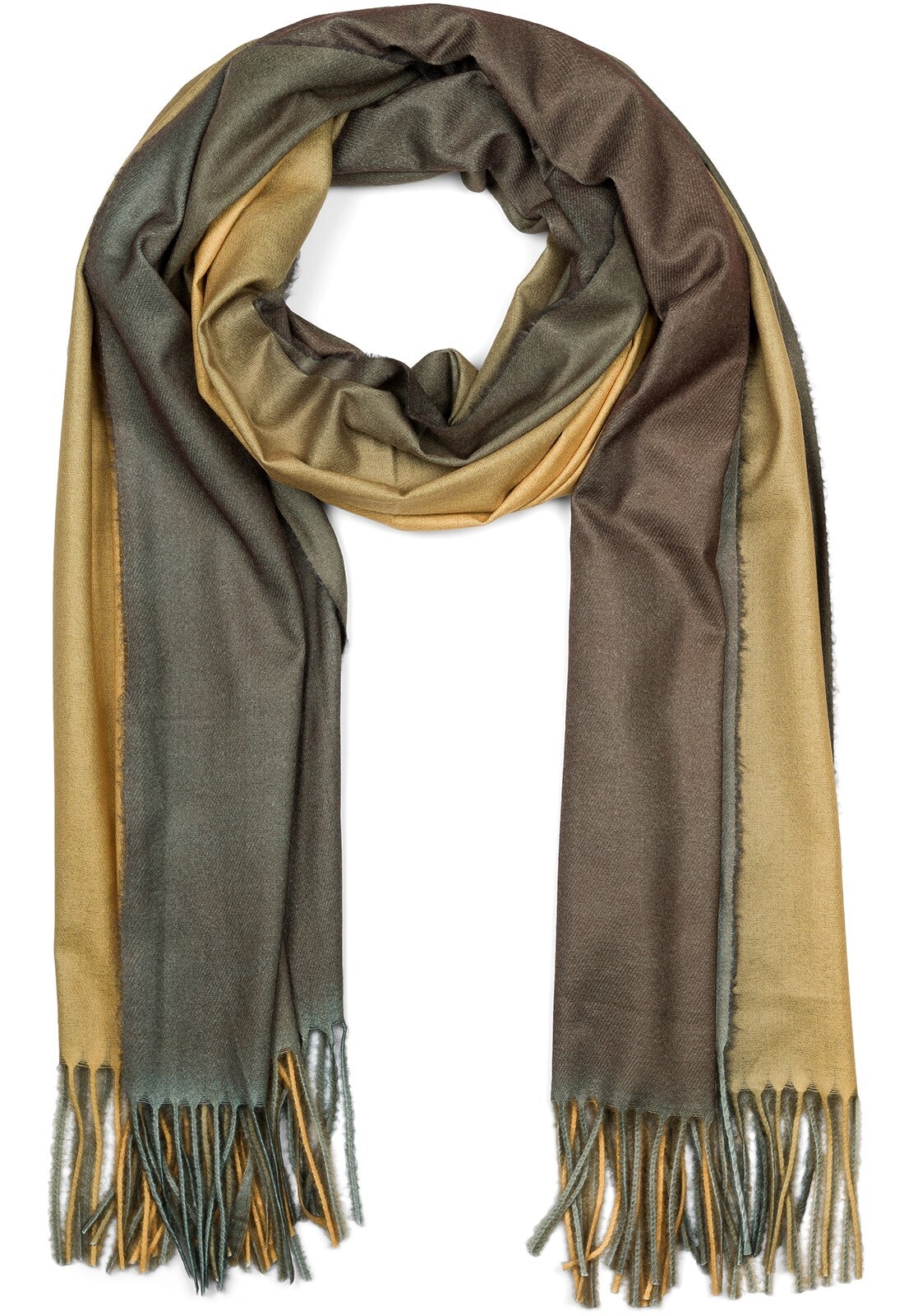 styleBREAKER Schal "Schal mit 2-Farbigem Farbverlauf" 1 Stk.