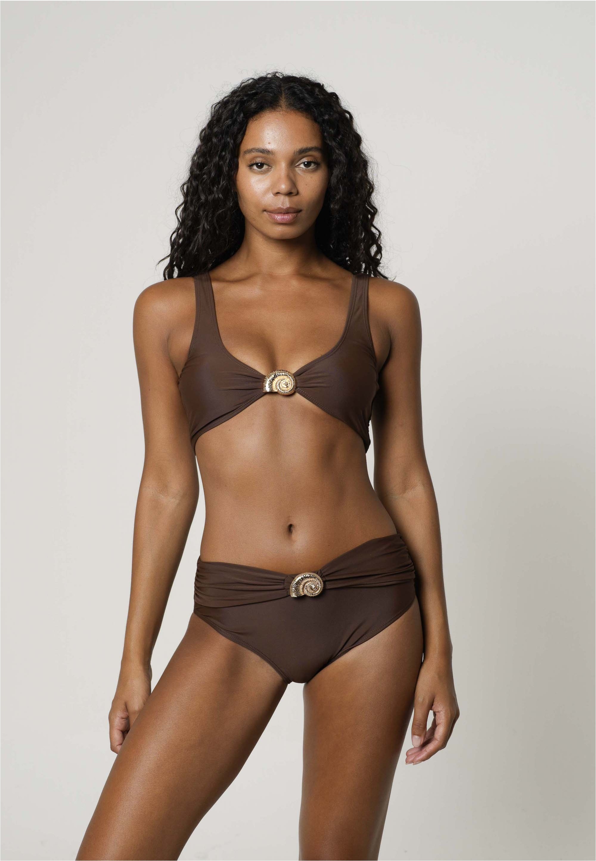 Moda Minx Triangel-Bikini-Top »Nautilius Shell Knot Bikini Top«, (1 St.), mit tollem Muschel-Accessoire