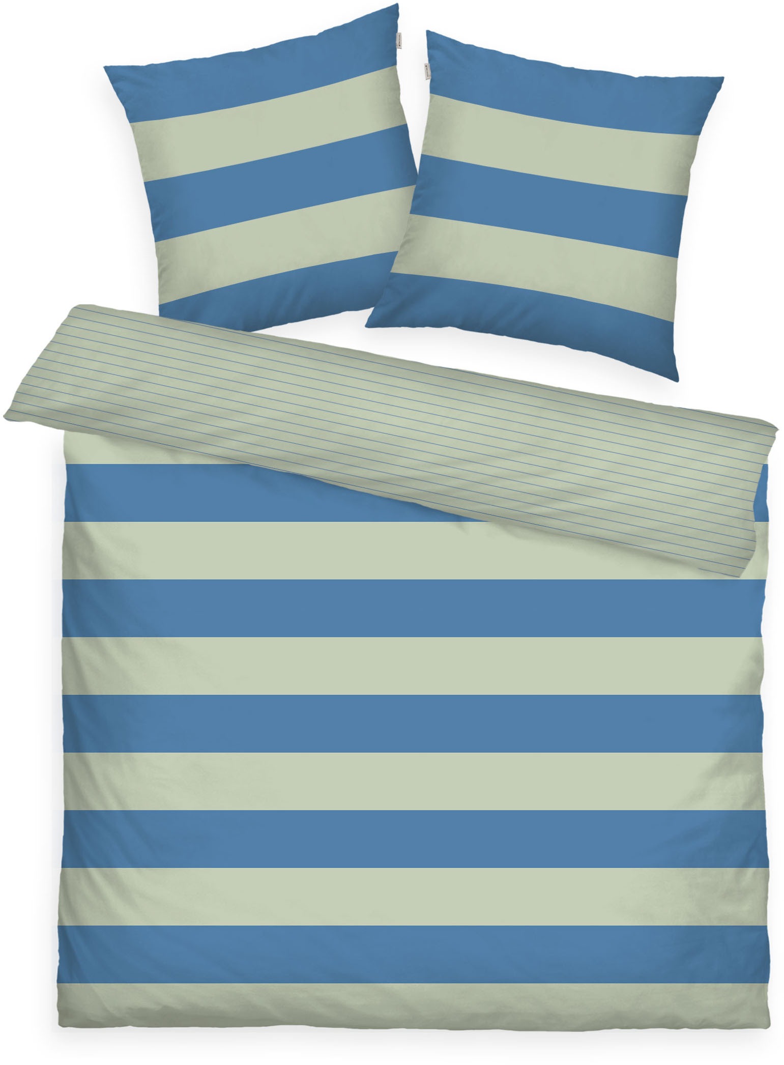 TOM TAILOR HOME Bettwäsche »BOLD STRIPES in Gr. 135x200cm, 155x220cm oder 200x220cm«, (3 tlg.), new bedroom, mit farbigem Markenreißverschluss