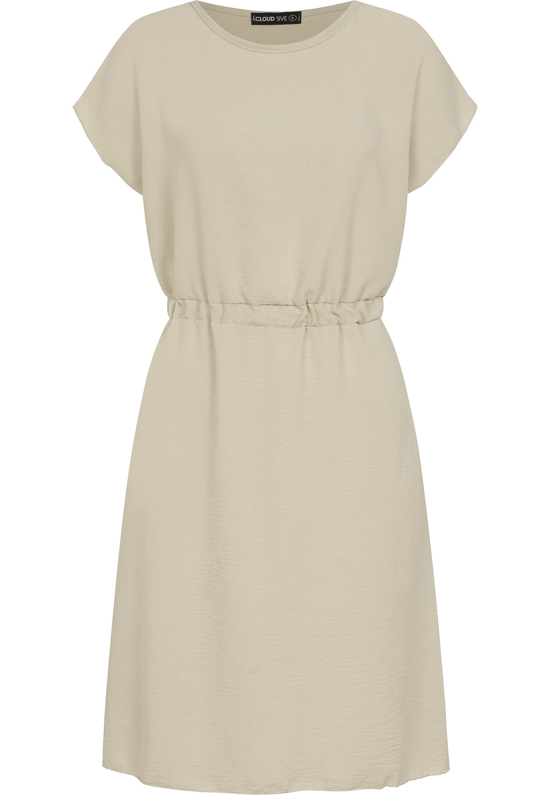 CLOUD 5IVE Shirtkleid "CLOUD 5IVE Musselin T-Shirt-Kleid mit elastischem Ta günstig online kaufen