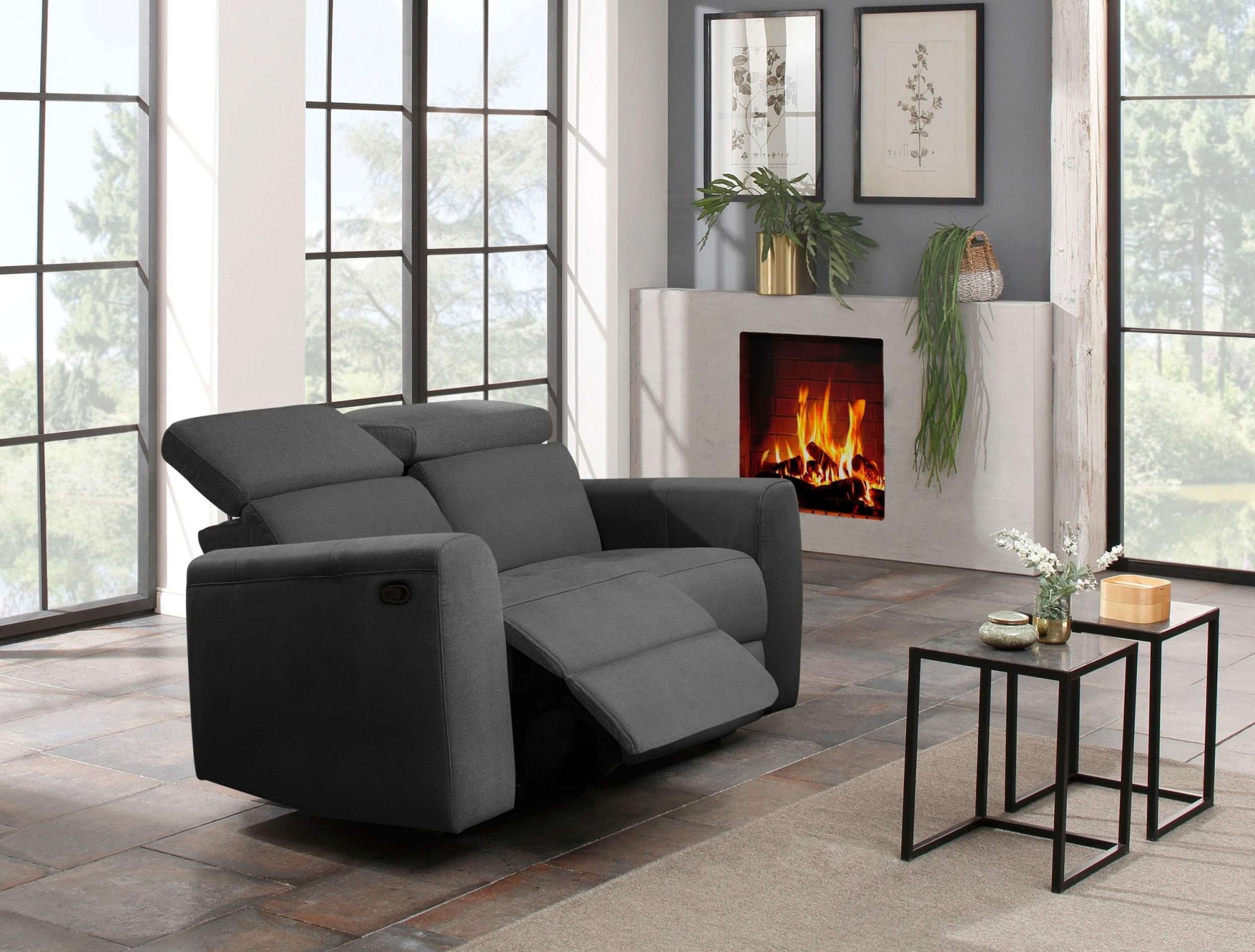 Home affaire 2-Sitzer »Sentrano«, 152 cm, man. o. elektr. Relaxfunktion und USB/Kopfverstellung