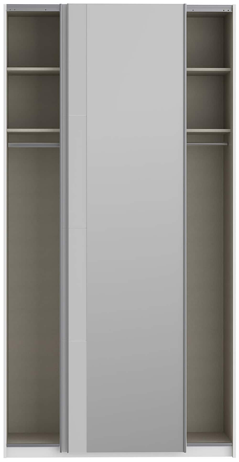 FORTE Schwebetürenschrank »Fittio. Made in Europe, 2 Schiebetüren, modernes Design«, Höhe 2,35 mtr, stehende Montage, Spiegel