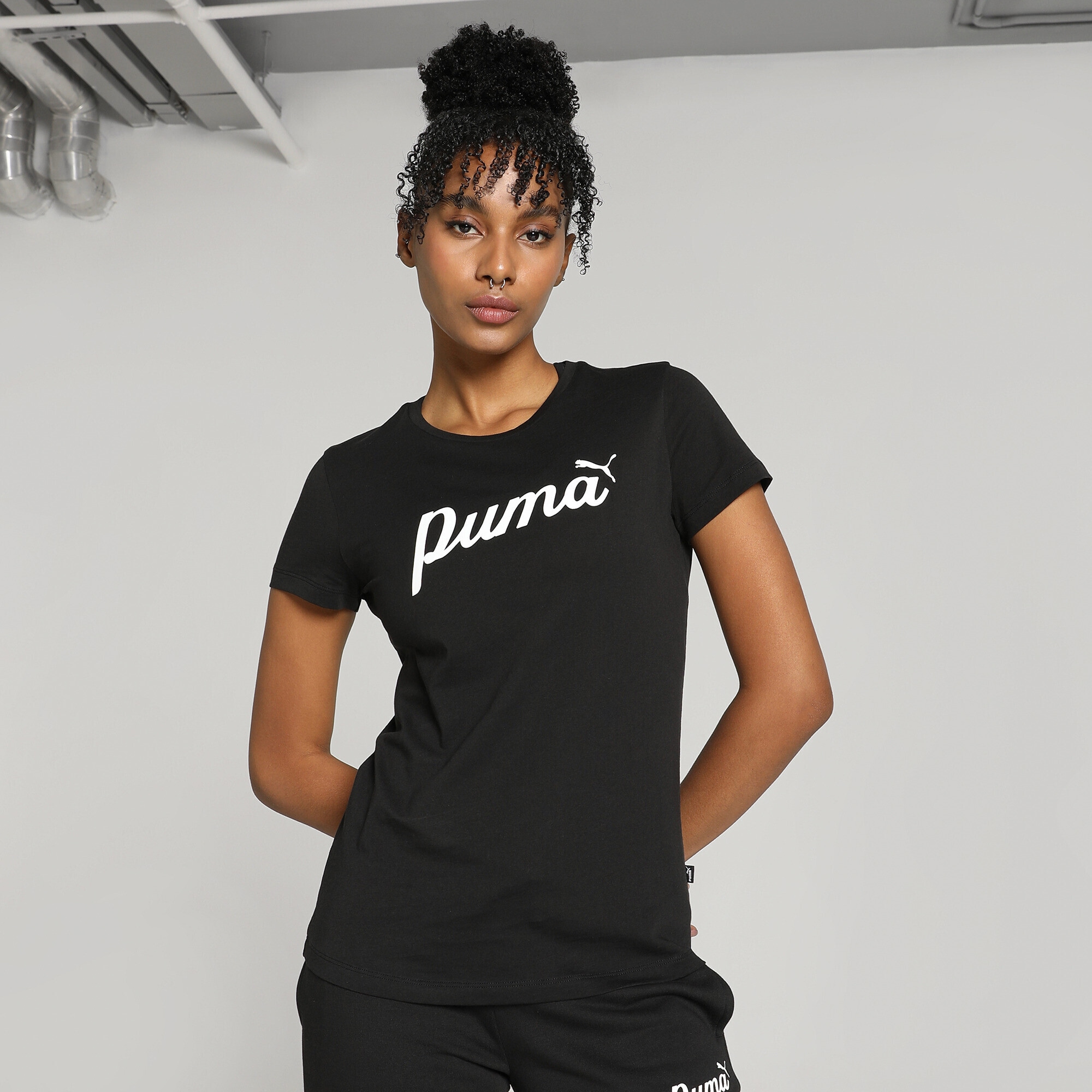 PUMA T-Shirt "ESS+ SCRIPT TEE" günstig online kaufen