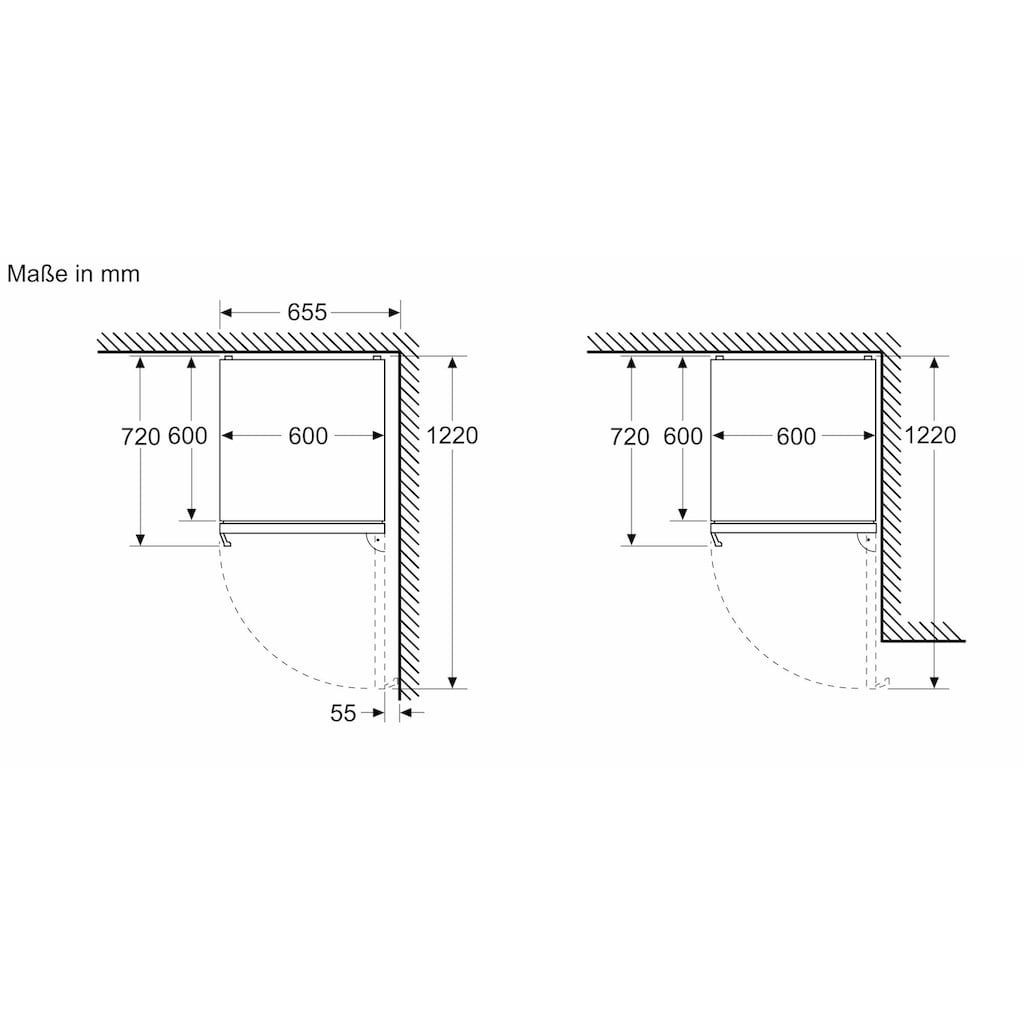 BOSCH Kühl-/Gefrierkombination »KGN39AICT«, KGN39AICT, 203 cm hoch, 60 cm breit