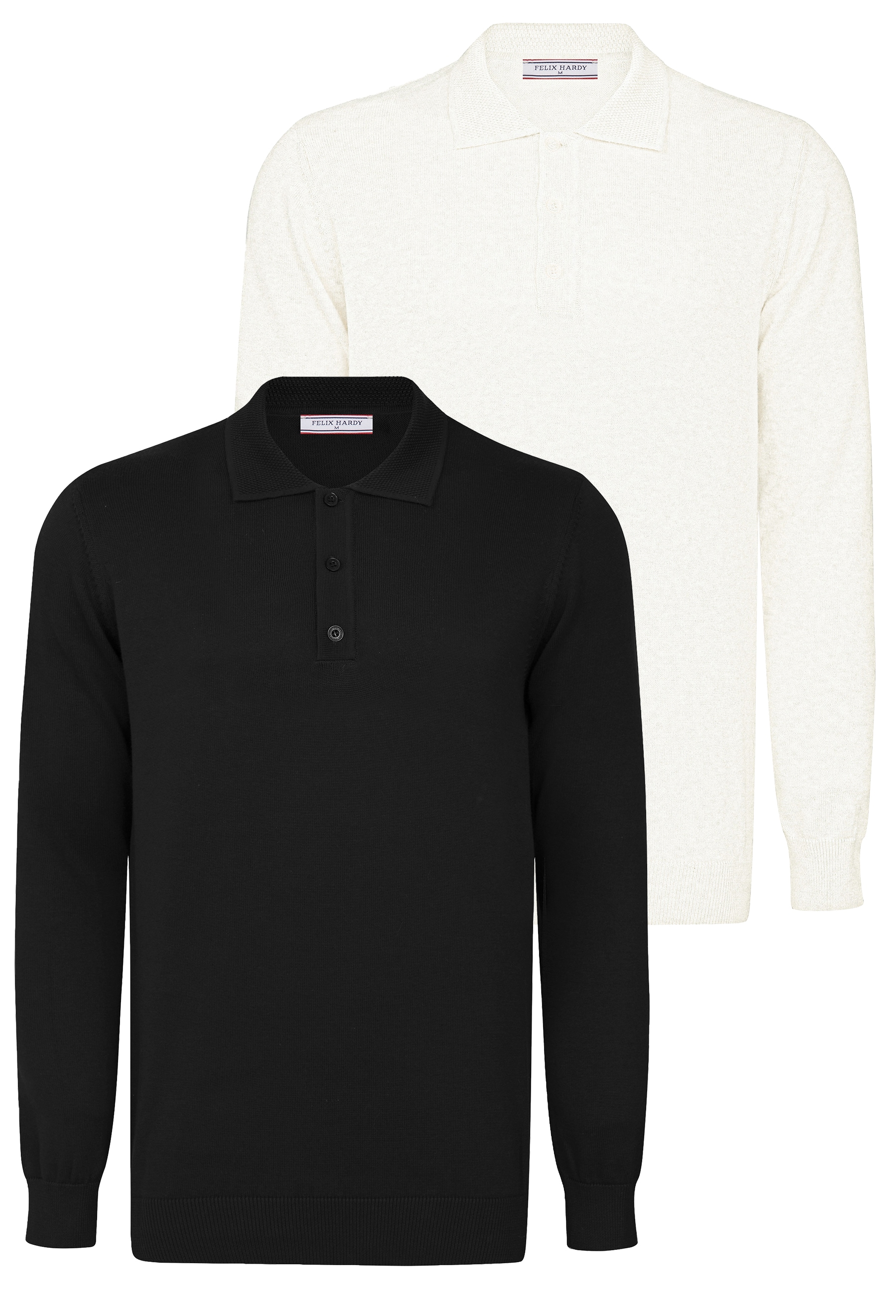 Felix Hardy Polokragenpullover "Pullover mit Polo-Kragen 2er-Pack" Set