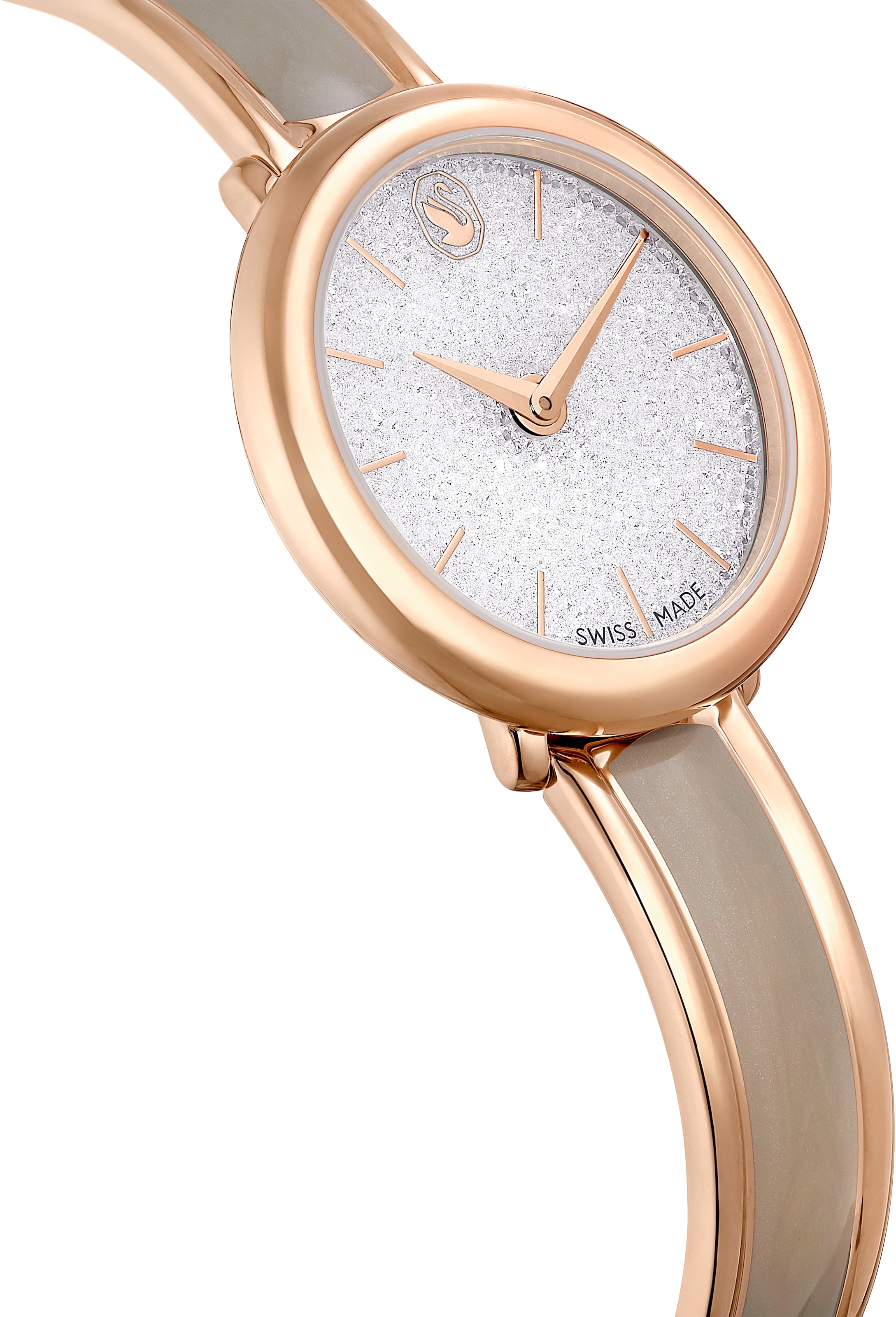 Swarovski Quarzuhr »CRYSTALLINE«, Armbanduhr, Damenuhr, Swiss Made, Edelstahlarmband, analog