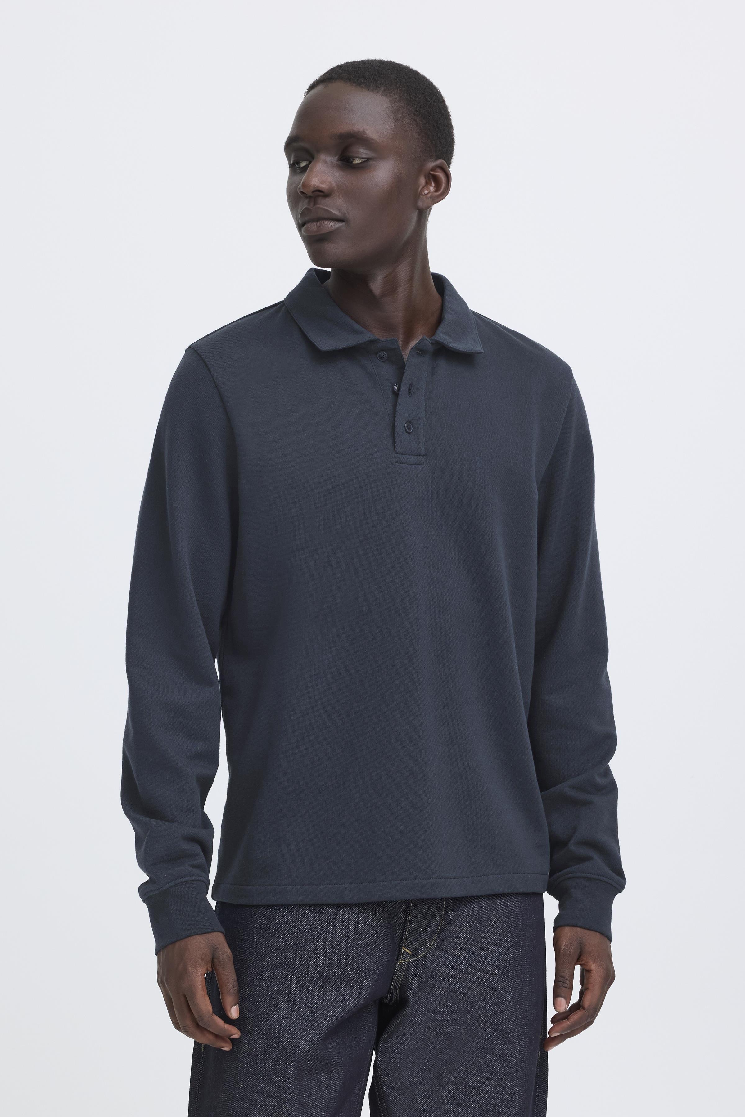 Blend Sweatshirt "BHBRODY POLO SWEATSHIRT", mit Baumwollmischung aus Baumwolle und Polyester, Regular Fit
