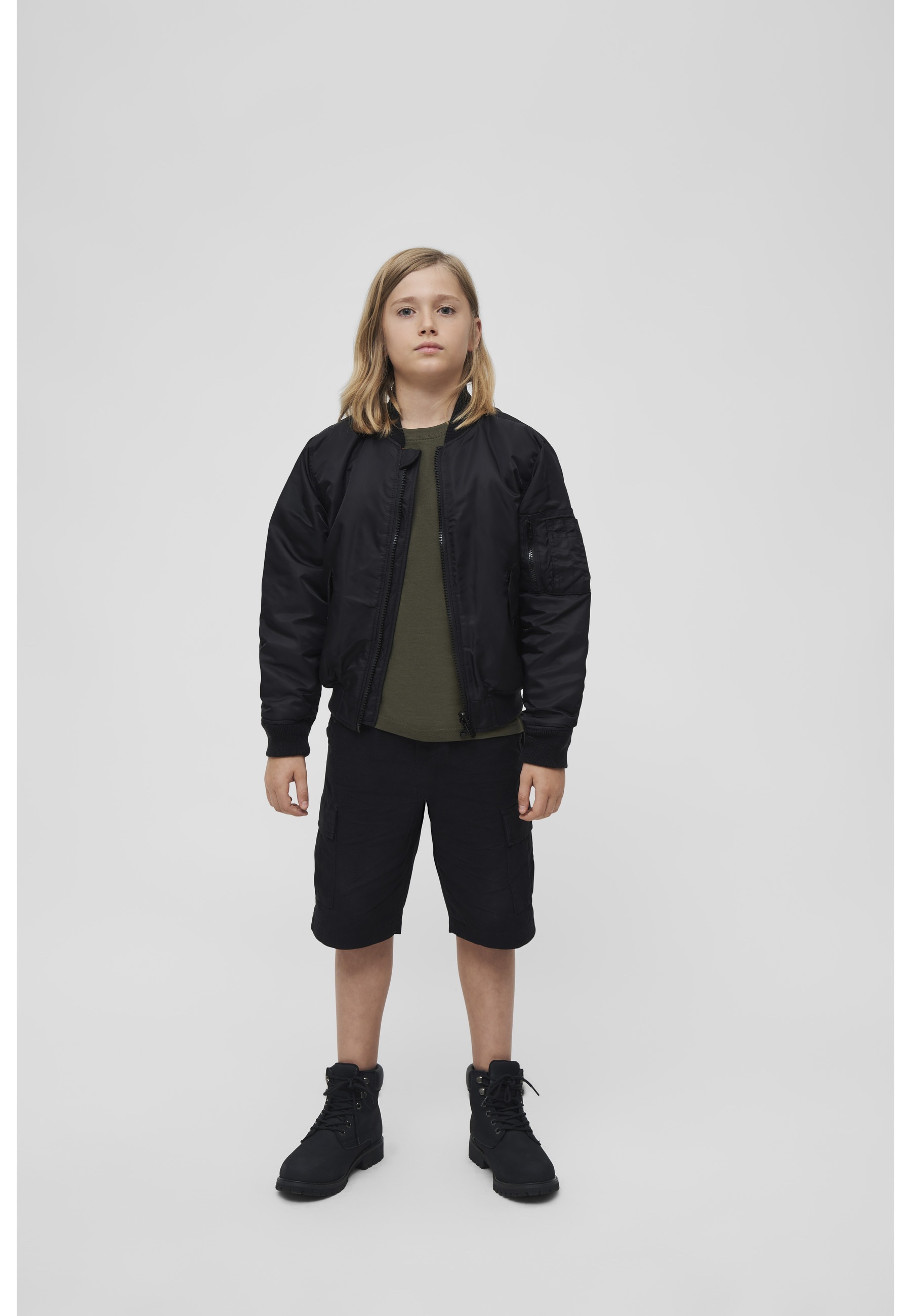 Brandit Anorak »Brandit Herren Kids MA1 Jacket« 1 Stk. tlg. ohne Kapuze