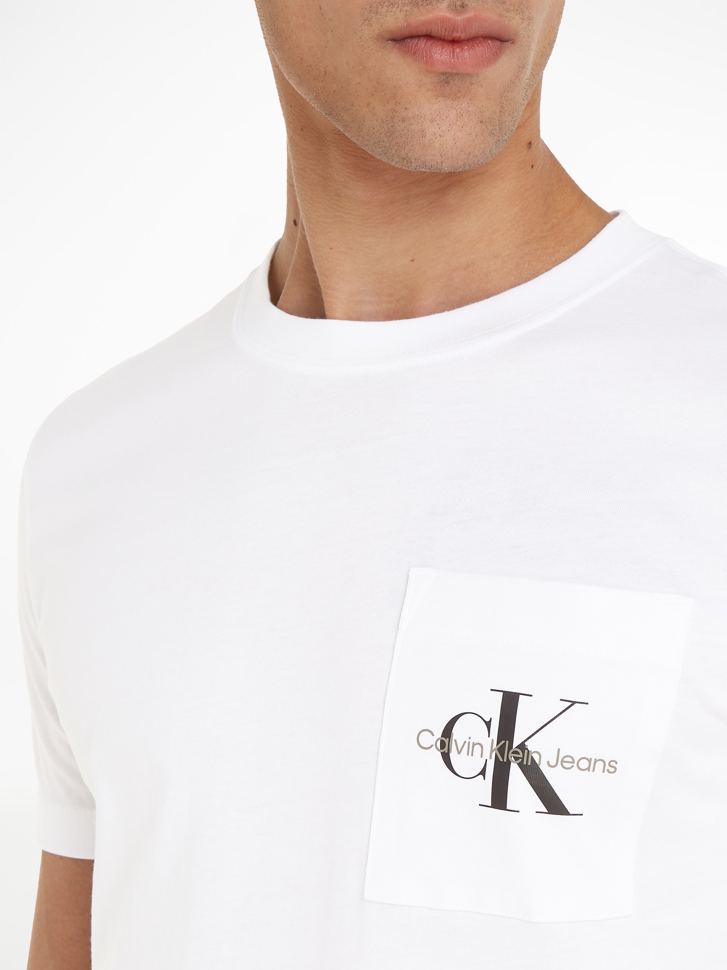 Thumbnail - Calvin Klein Jeans T-Shirt "CORE MONOGRAM POCKET SLIM TEE", mit Brusttasche