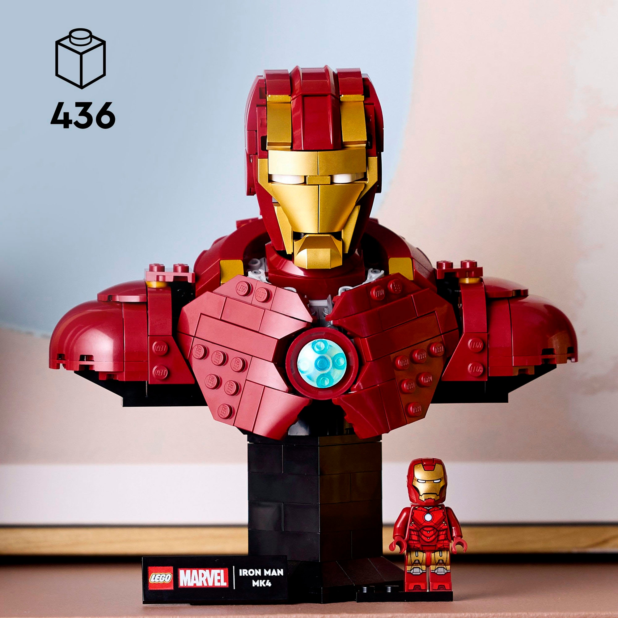 LEGO® Konstruktionsspielsteine »Iron Man MK4 (76327), LEGO Super Heroes«, (436 St.), Made in Europe