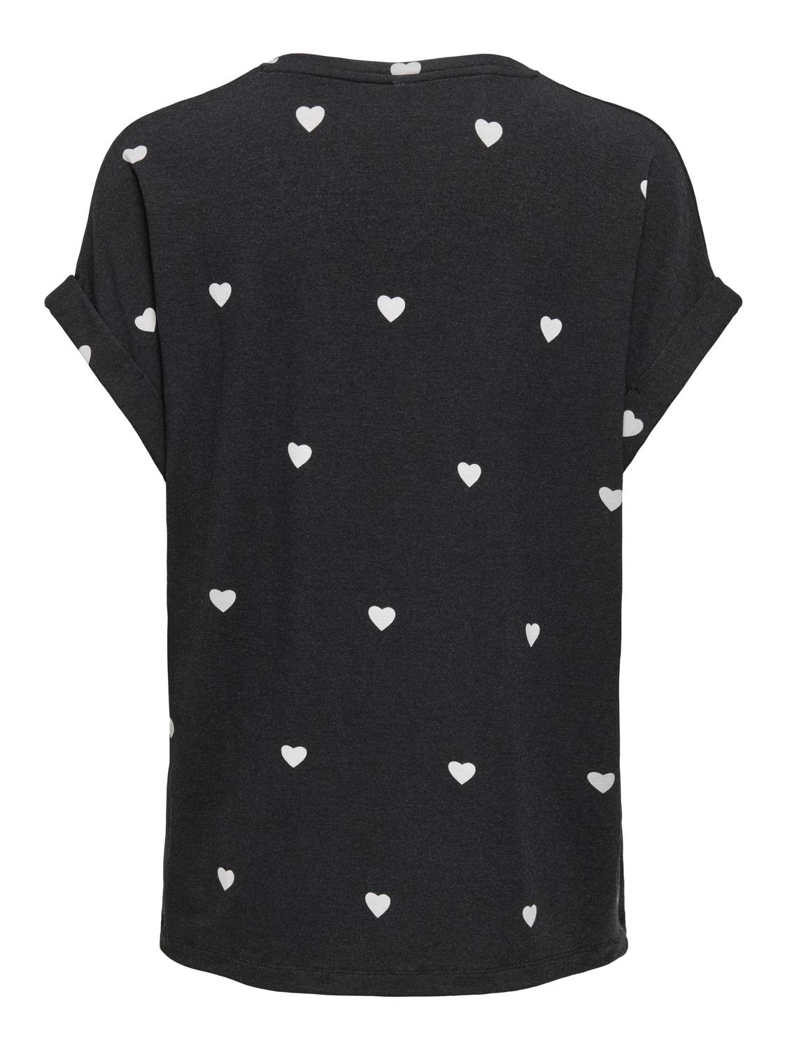 ONLY Kurzarmshirt »ONLMOSTER S/S AOP TOP CS JRS« Viskosemischung, Rundhals