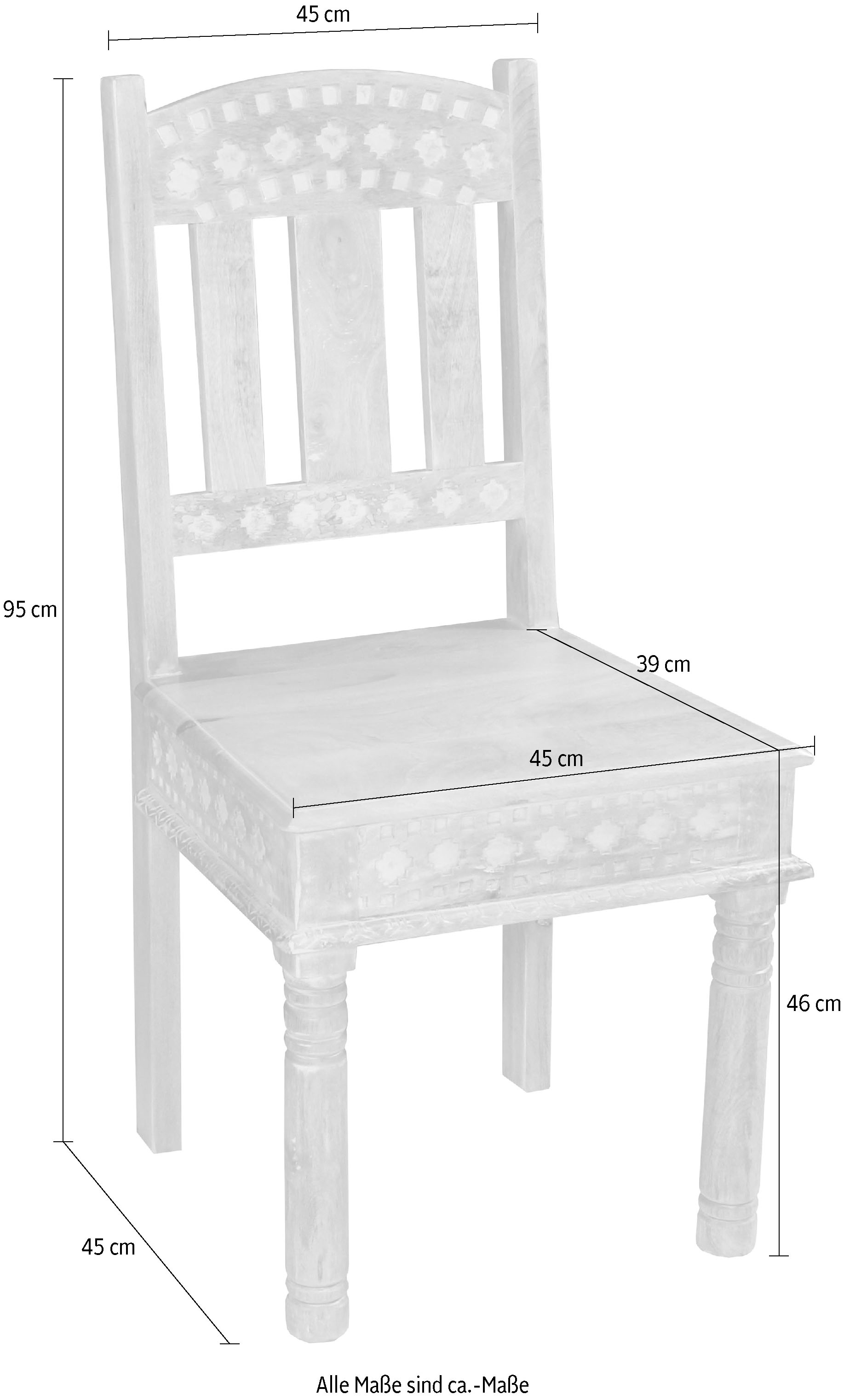 SIT Stuhl, (Set), 2 St., aus recyceltem Altholz