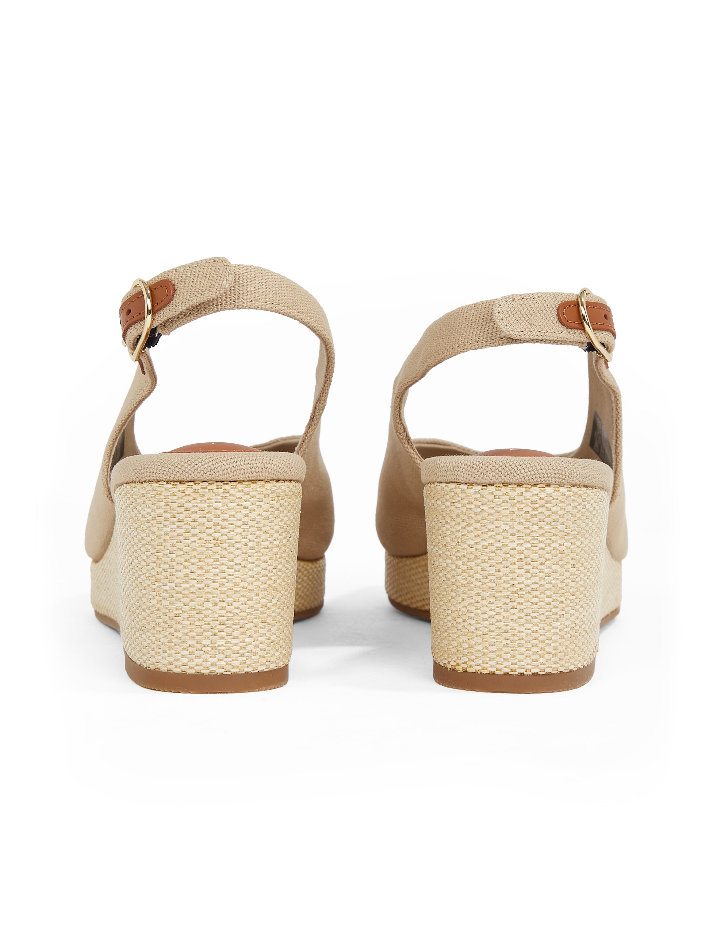 Tommy Hilfiger Keilsandalette »FLAG MID WEDGE ESPAD SLINGBACK«, Plateau, Sommerschuh, Riemchensandale mit verstellbarer Schnalle
