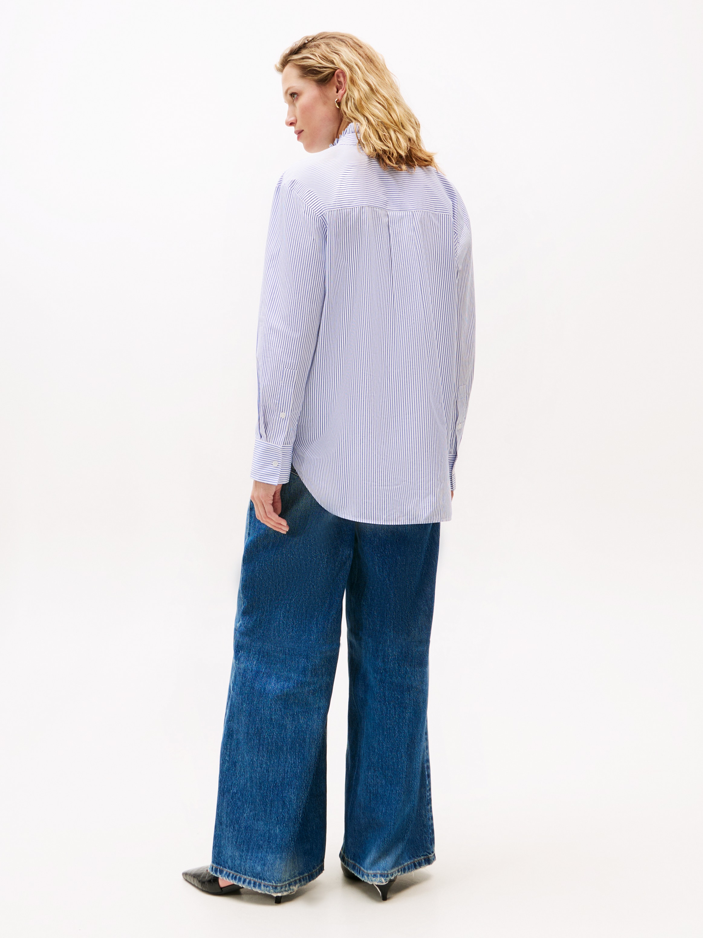 Tommy Hilfiger Rüschenbluse »POPLIN RUFFLE SHIRT«, mit Rüschen Detail