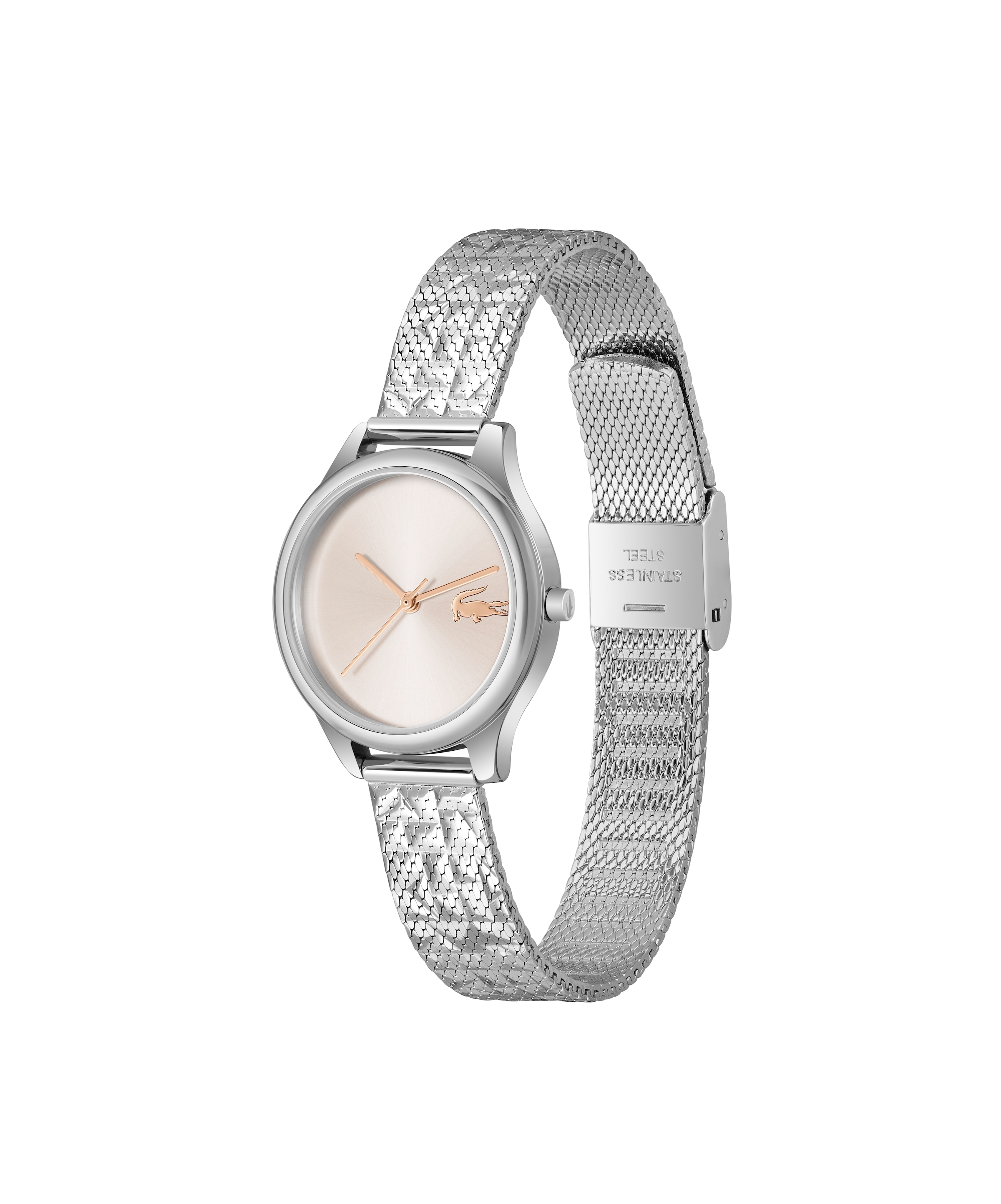 Calvin Klein Quarzuhr »Mini Crocodelle« Armbanduhr, Damenuhr, Edelstahlarmband, analog