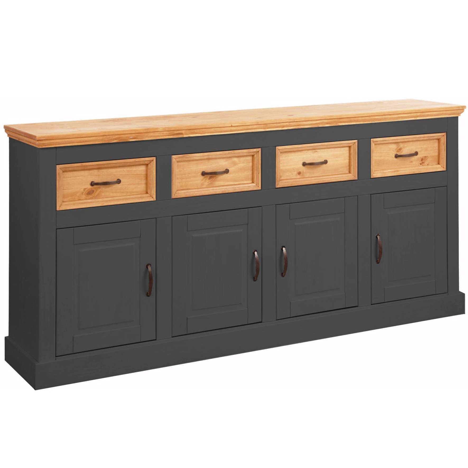 Home affaire Sideboard "Selma" Kommode mit 4 Türen und 4 Schubkästen günstig online kaufen