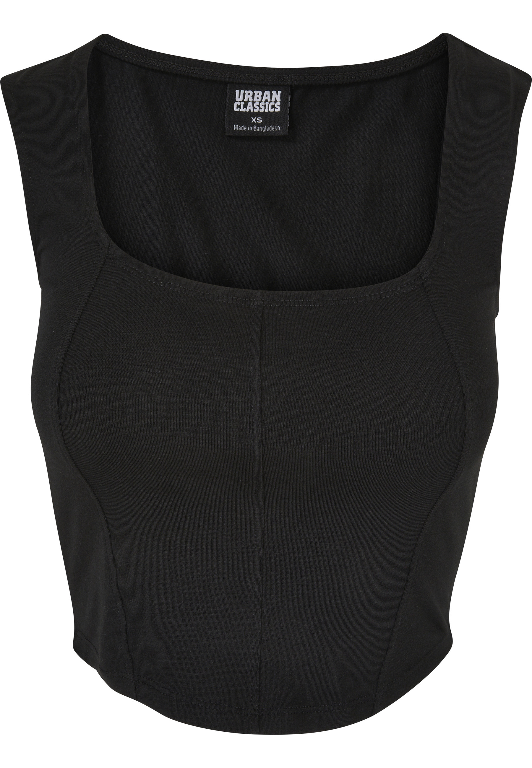 URBAN CLASSICS Yoga & Relax Shirt "Urban Classics Damen Ladies Short Corsage Top" 1 Stk.