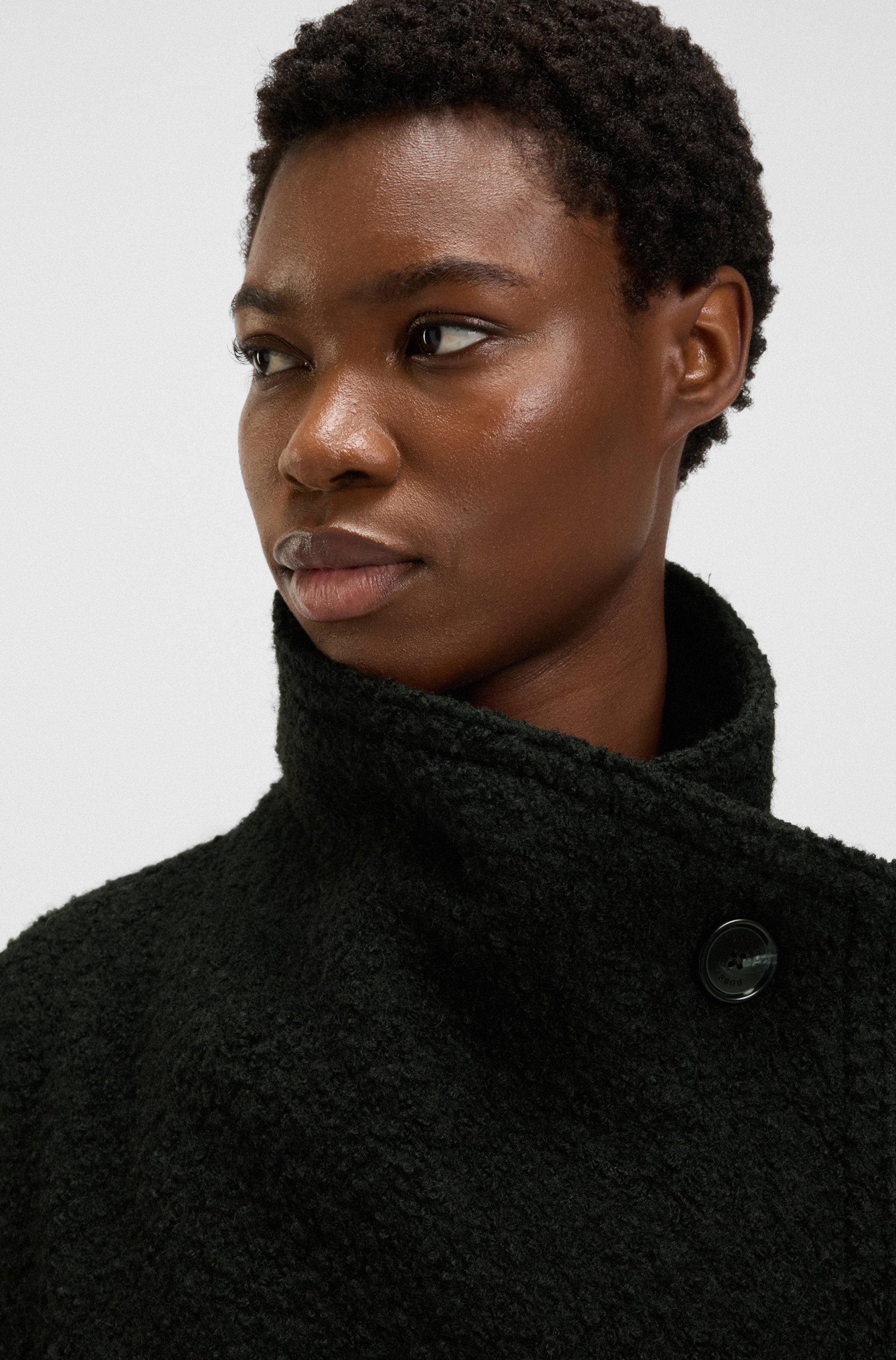 Thumbnail - BOSS ORANGE Langmantel "Cayla Premium Damenmode" mit Gürtel und Stehkragen