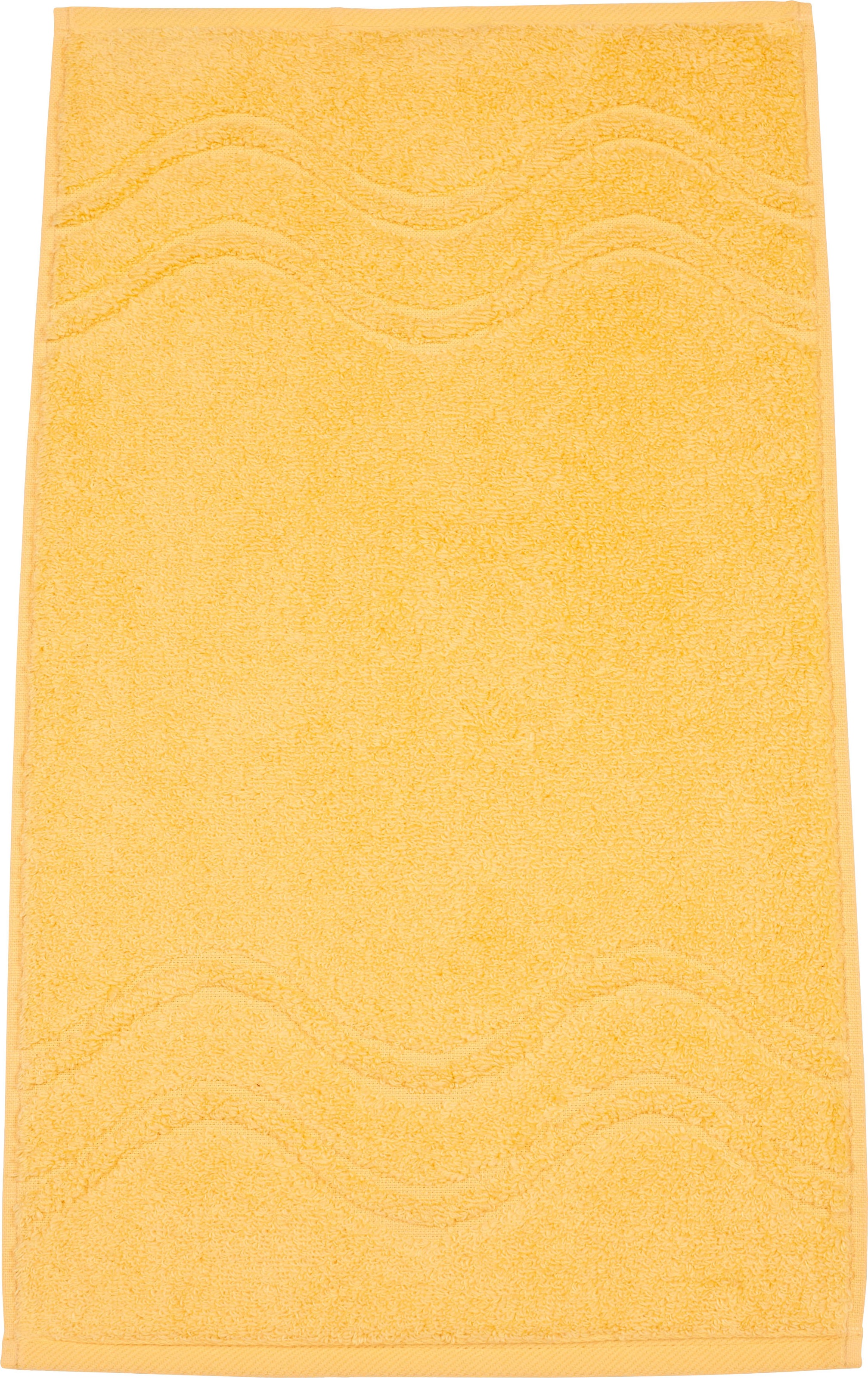 Thumbnail - ROSS Gästehandtuch "Cashmere feeling" 100% Baumwolle, mit Wellen-Bordüre, große Farbauswahl