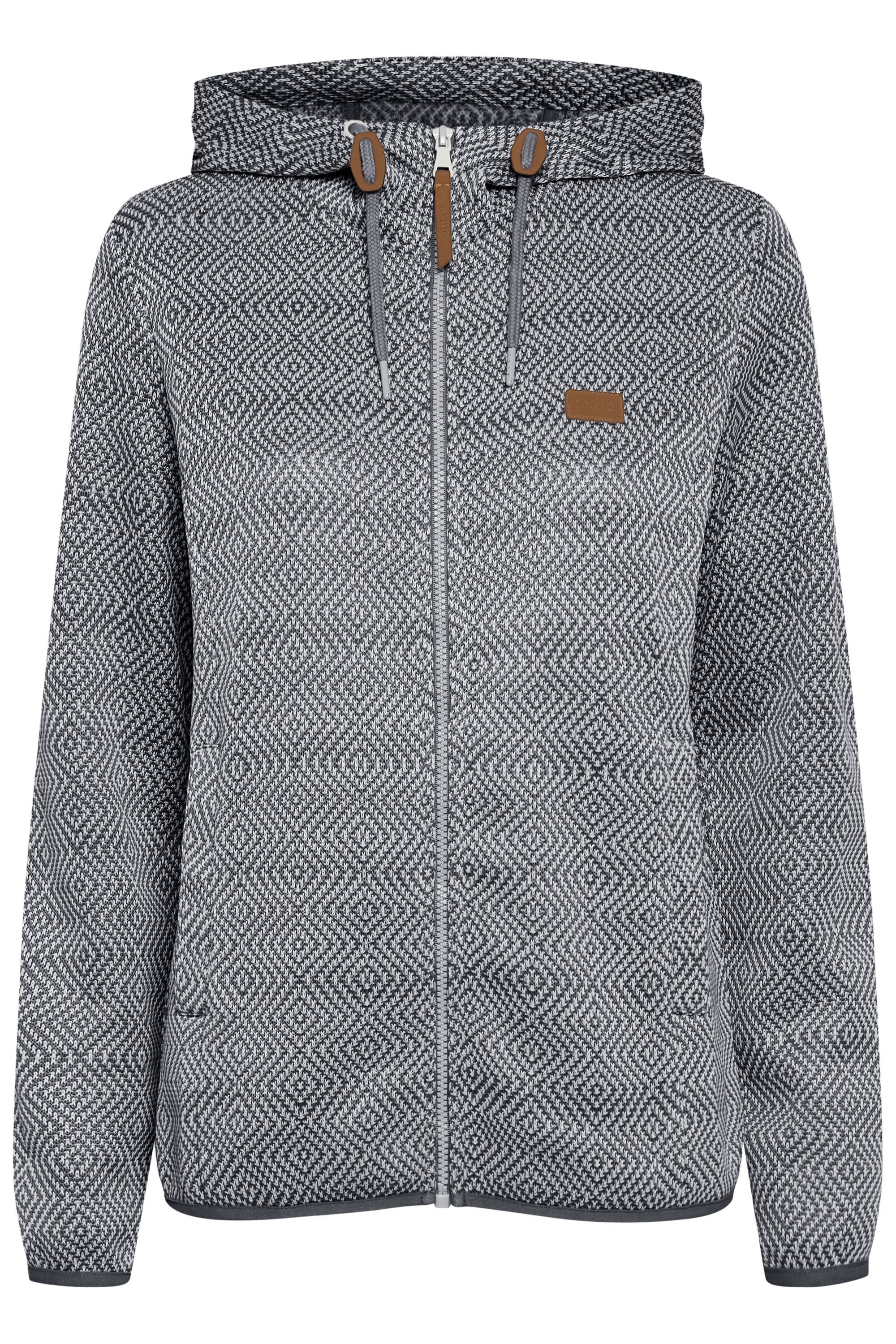 OXMO Fleecejacke "Fleecejacke OXPepples", mit Kapuze