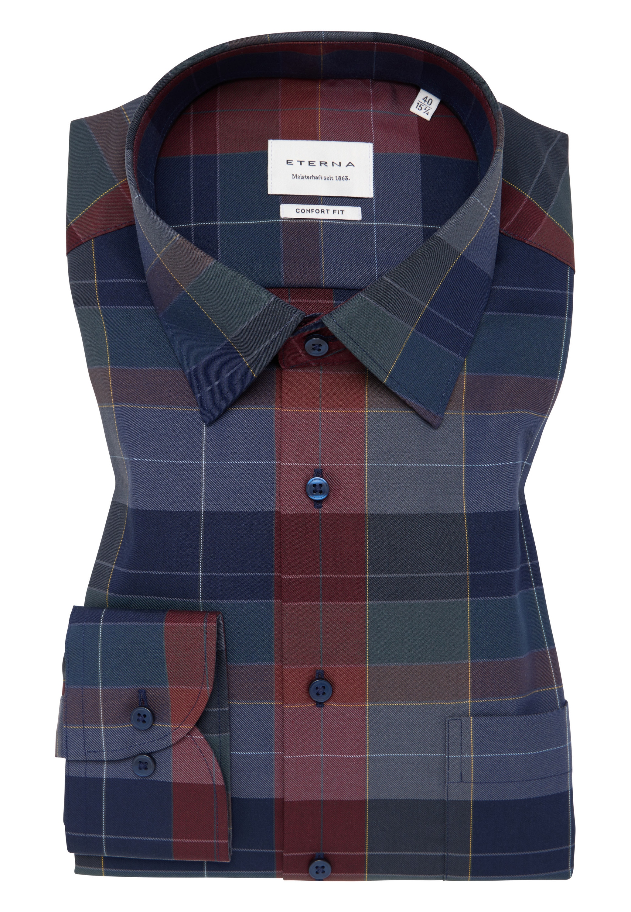 Eterna Langarmhemd »COMFORT FIT«, NON IRON (bügelfrei)