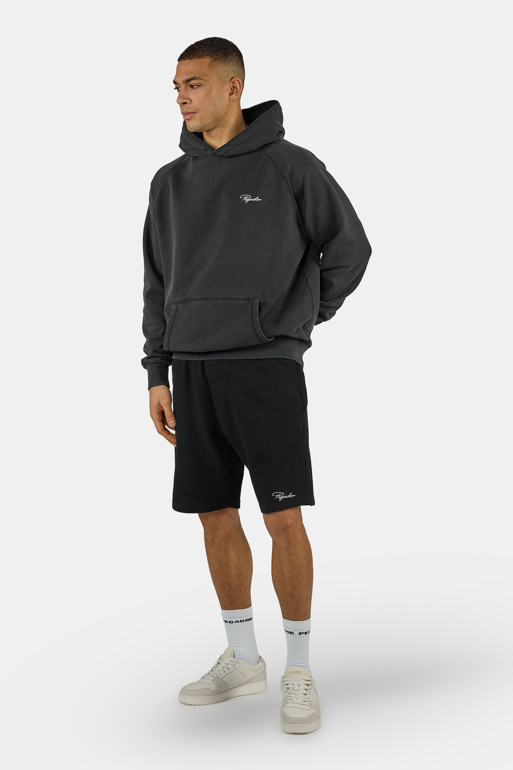 PEGADOR Shorts »Signar Heavy Rib Shorts«  Baumwolle, regular fit