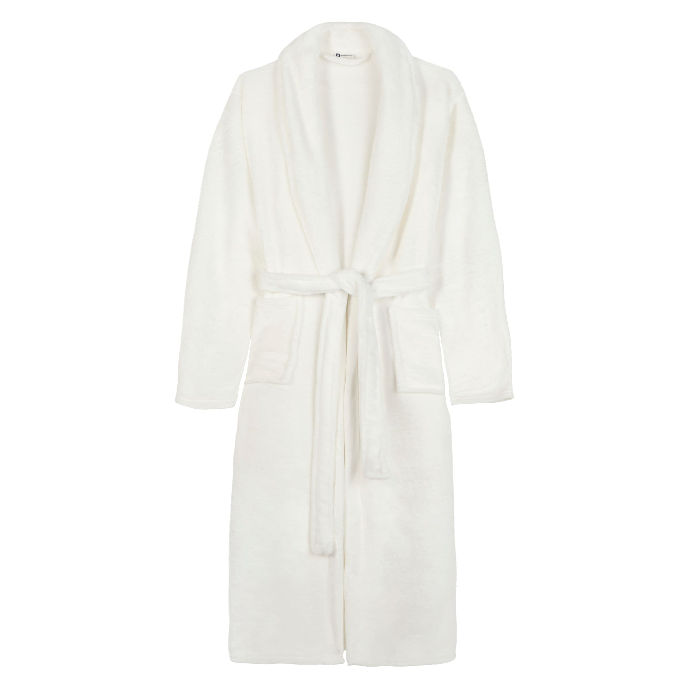 good morning Bademantel "Good morning Bathrobe uni" Packung, 1x Bademantel, 1 Stk. Schalkragen, Gürtel, Taschen, Damen & Herren, Velours, Glanz