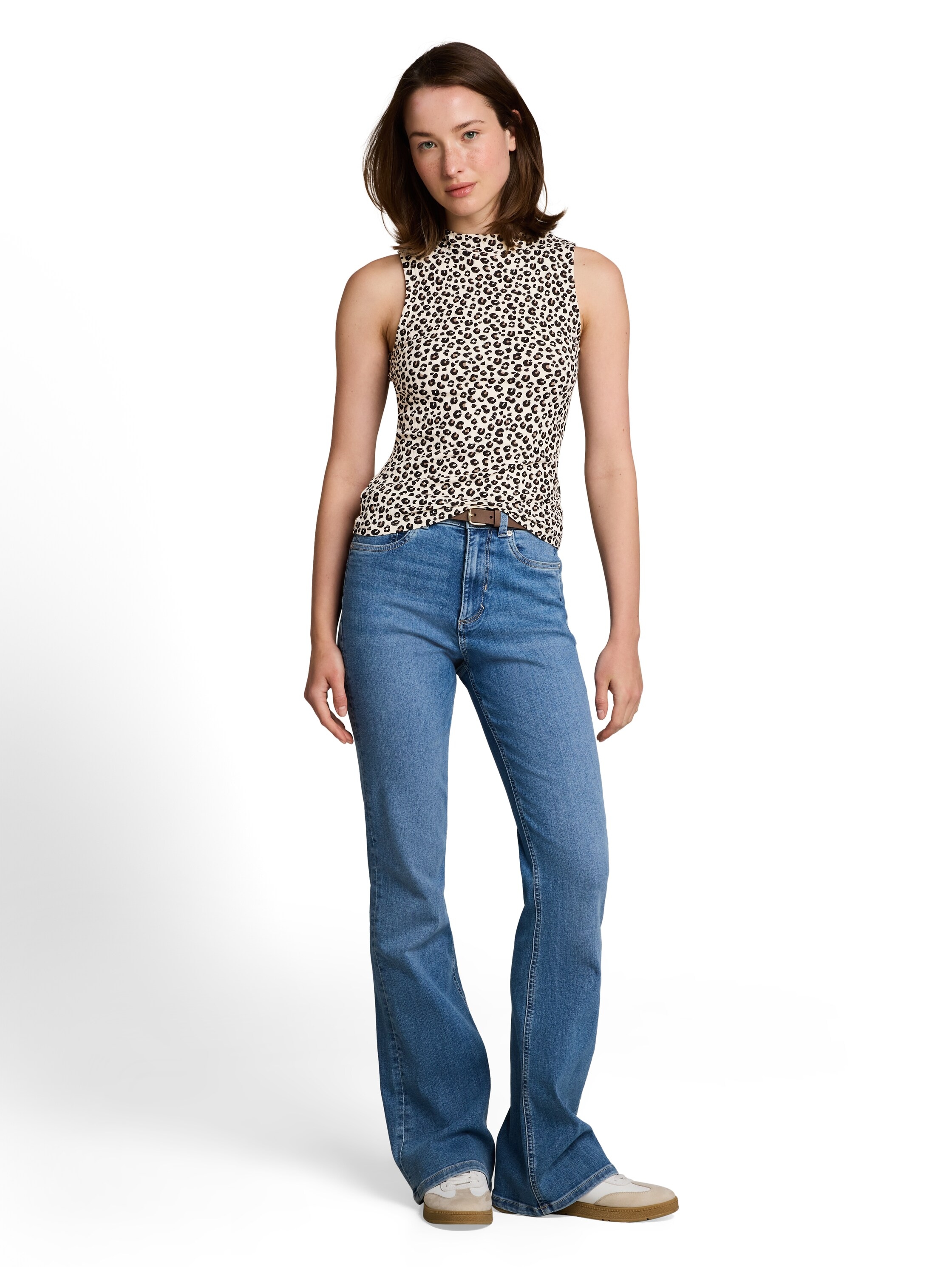 TOM TAILOR Denim T-Shirt mit Rippstruktur
