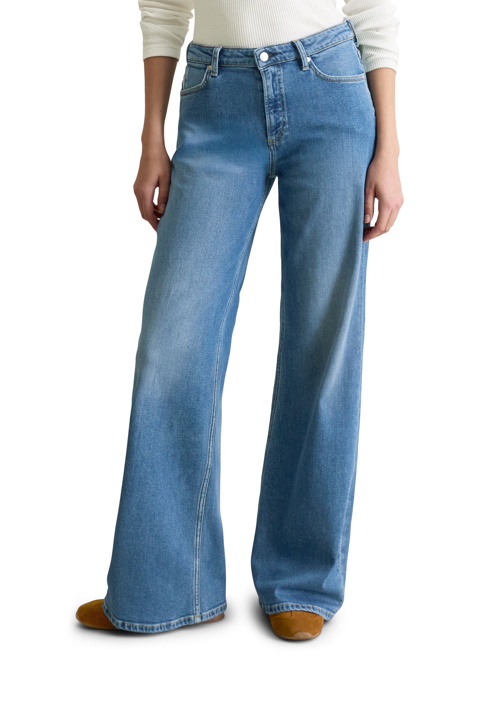 Marc OPolo DENIM Schlagjeans "aus Organic Cotton-Stretch" günstig online kaufen