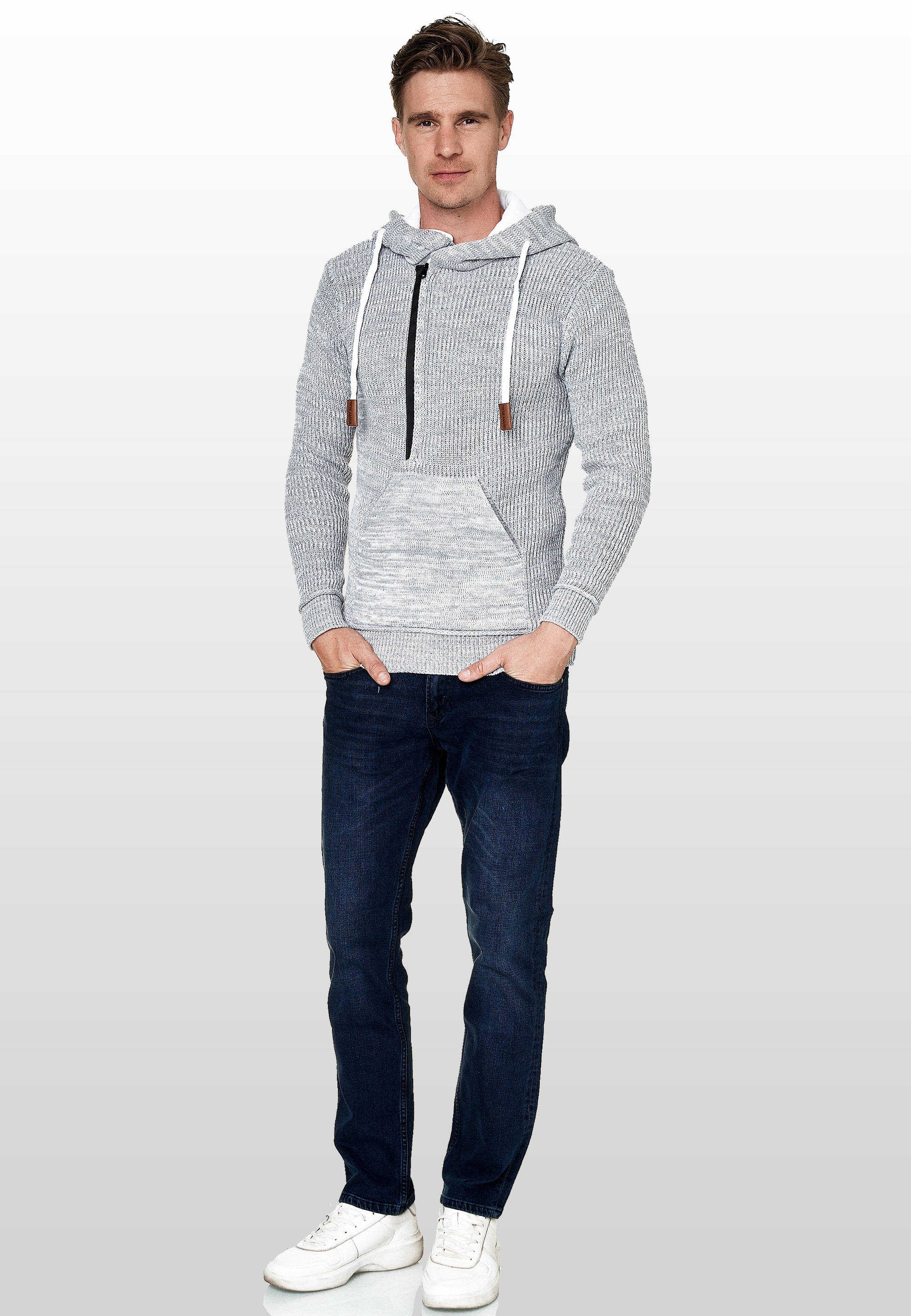 Rusty Neal Kapuzensweatshirt, mit stylischem Ausschnitt