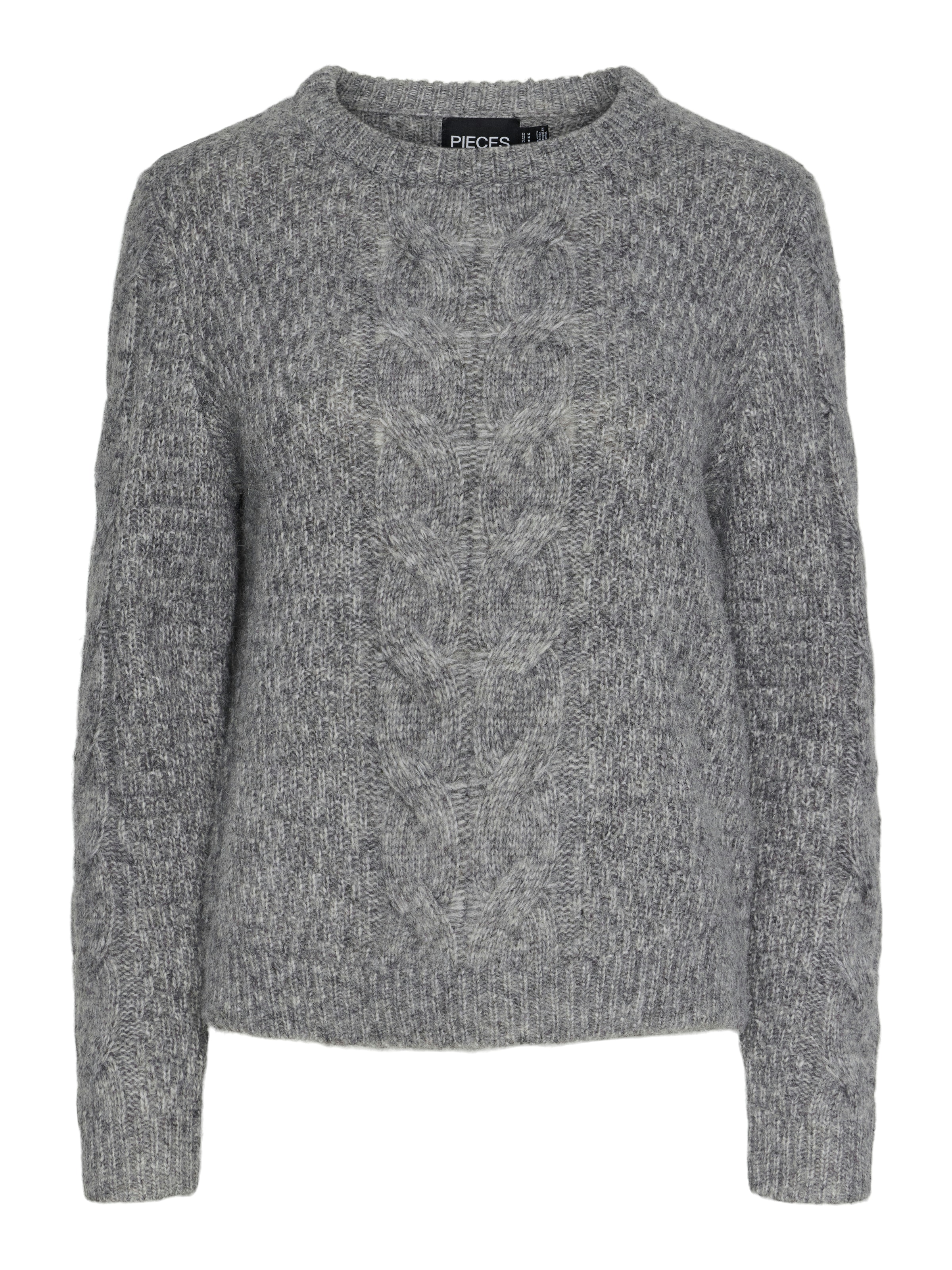 pieces Strickpullover »PCNINA LS O-NECK KNIT NOOS BC«