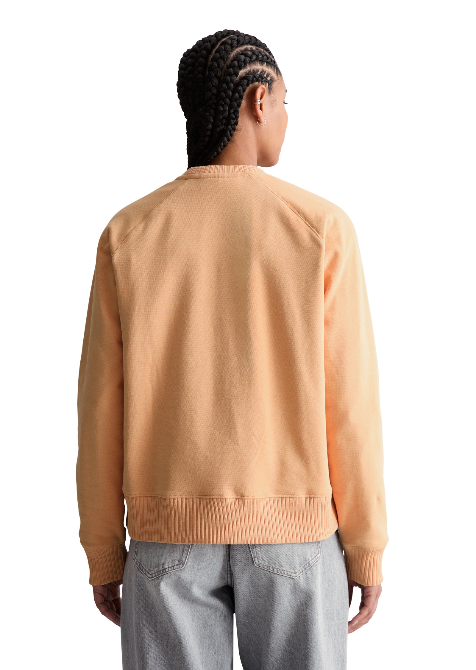 Marc O'Polo DENIM Sweatshirt »mit Rippstrick-Bündchen«
