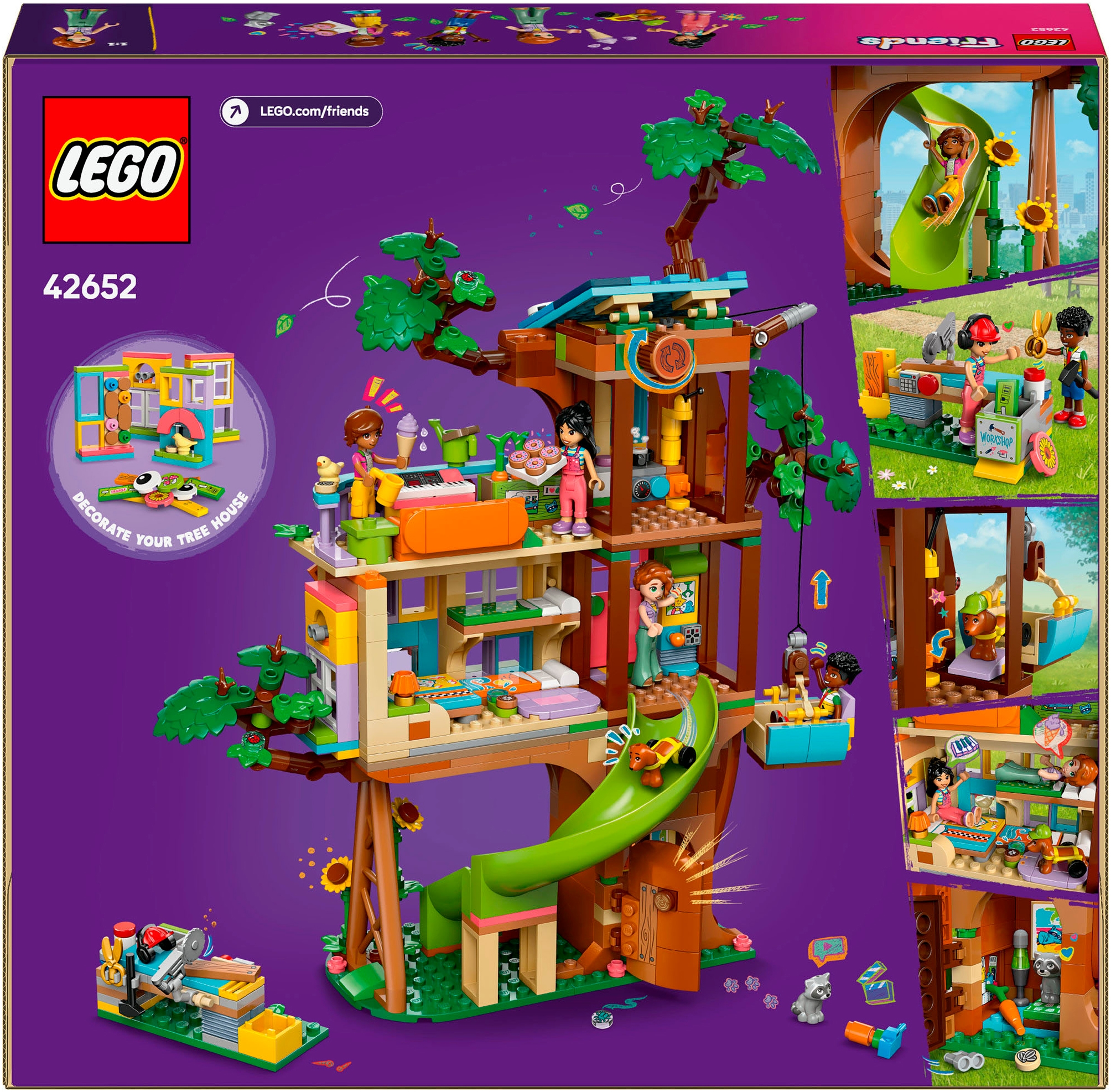 LEGO® Konstruktionsspielsteine »Baumhaus (42652), LEGO Friends«, (701 St.), Made in Europe