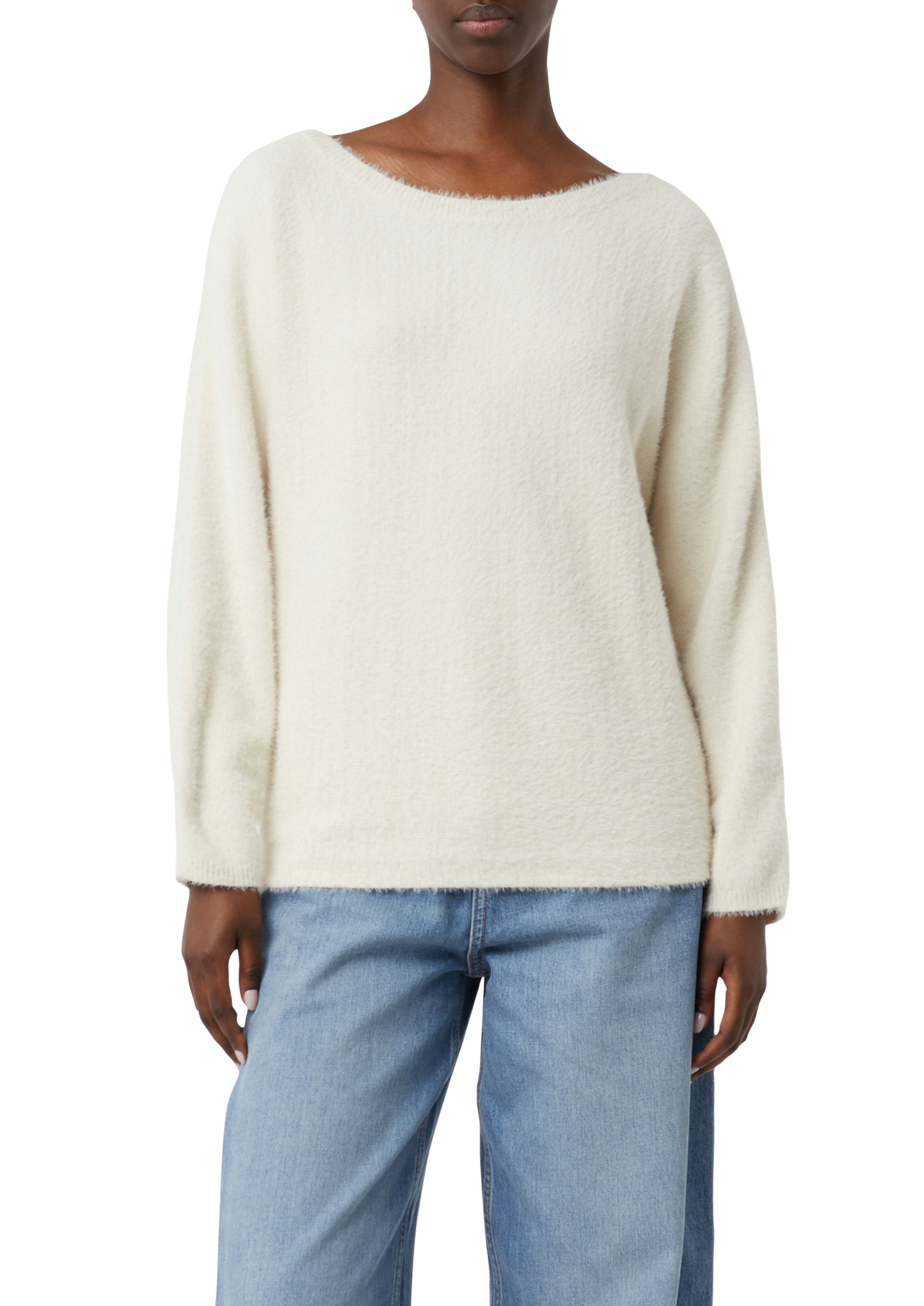 Comma Strickpullover mit extra weichem Plüsch günstig online kaufen