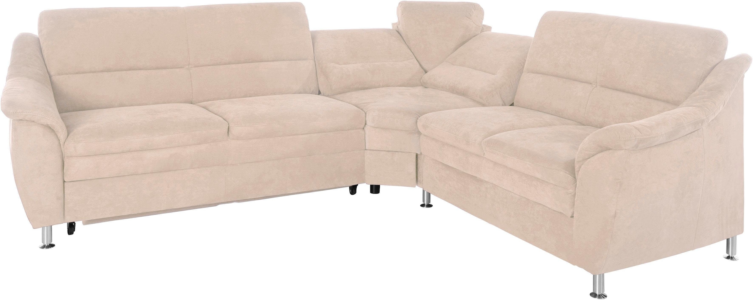 Places of Style Ecksofa »Cardoso L-Form«, mit Trapezecke für mehr Sitzkomfort, wahlweise auch mit Bettfunktion