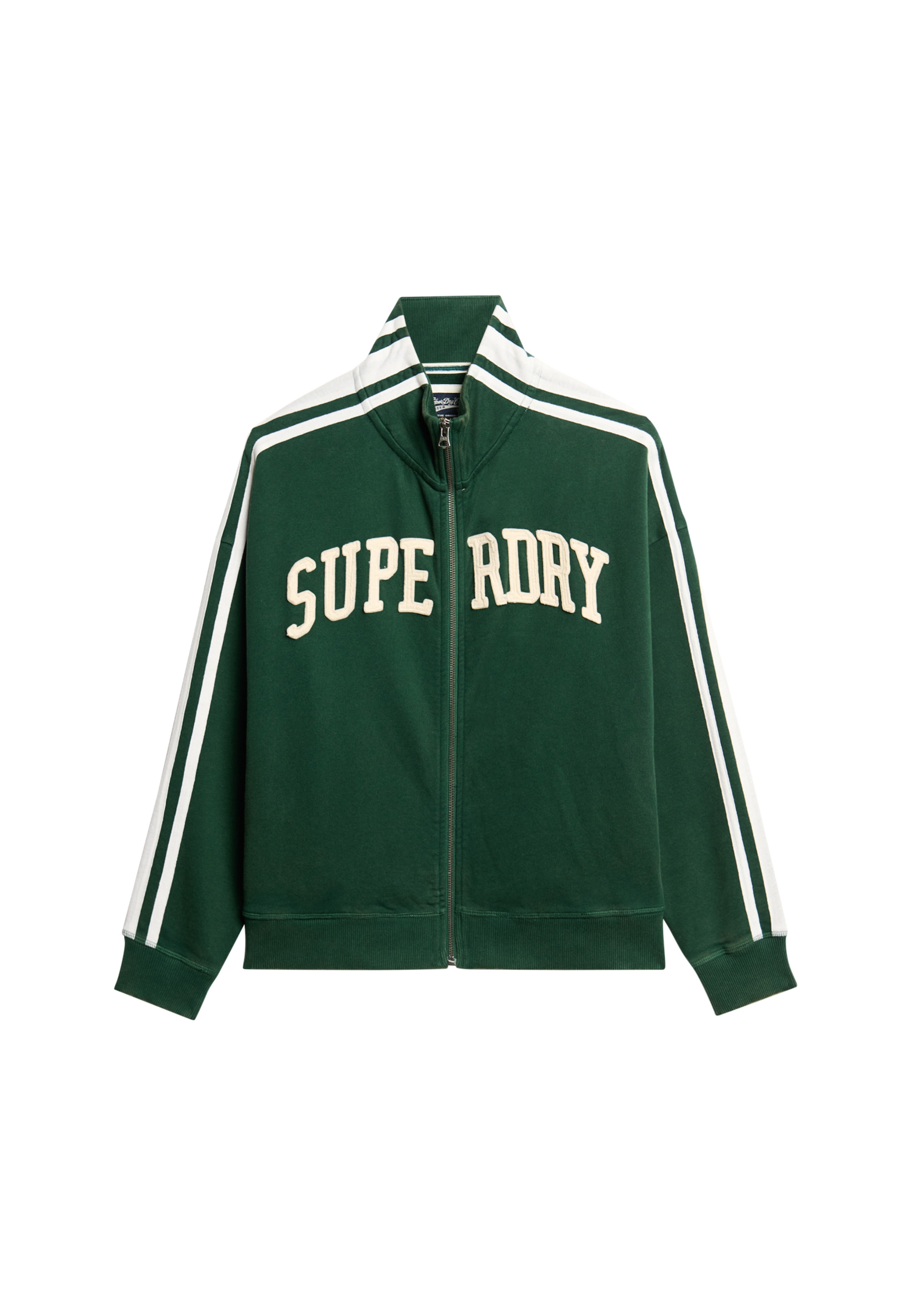 Superdry Sweatjacke »ATHLETIC APPLQ LOOSE ZIP TRACK«, mit hochwertiger Front-Applikation