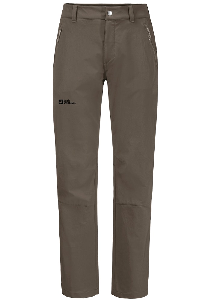HOLDSTEIG PANTS M - cold coffee 52 - Men's softshell hiking trousers – JACK  WOLFSKIN