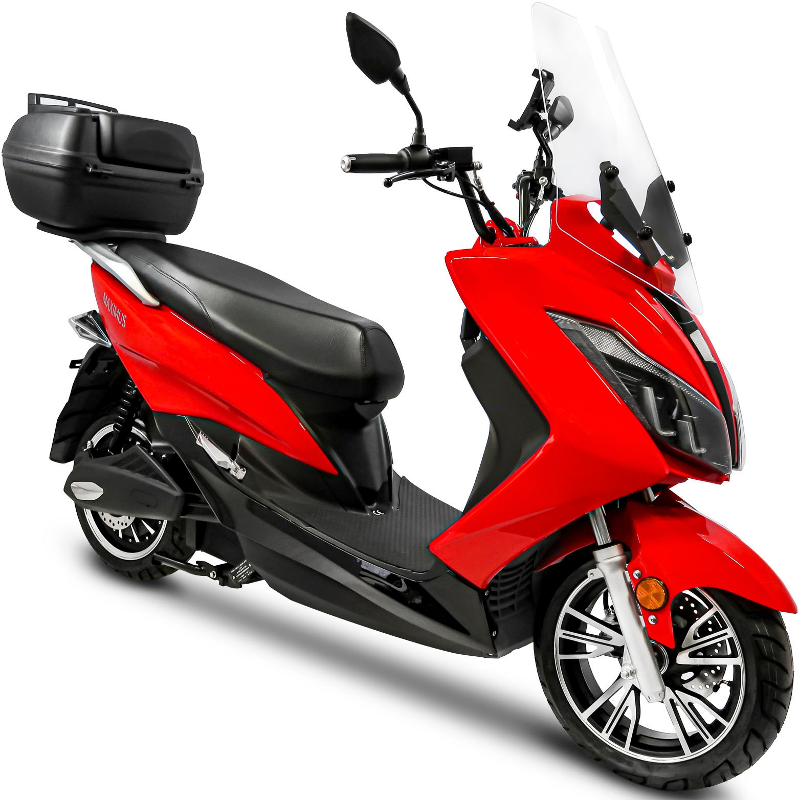 E-Motorroller »Maximus MX2-45, 1 Akku«, (mit Topcase), bis zu 84 km Reichweite, mit...