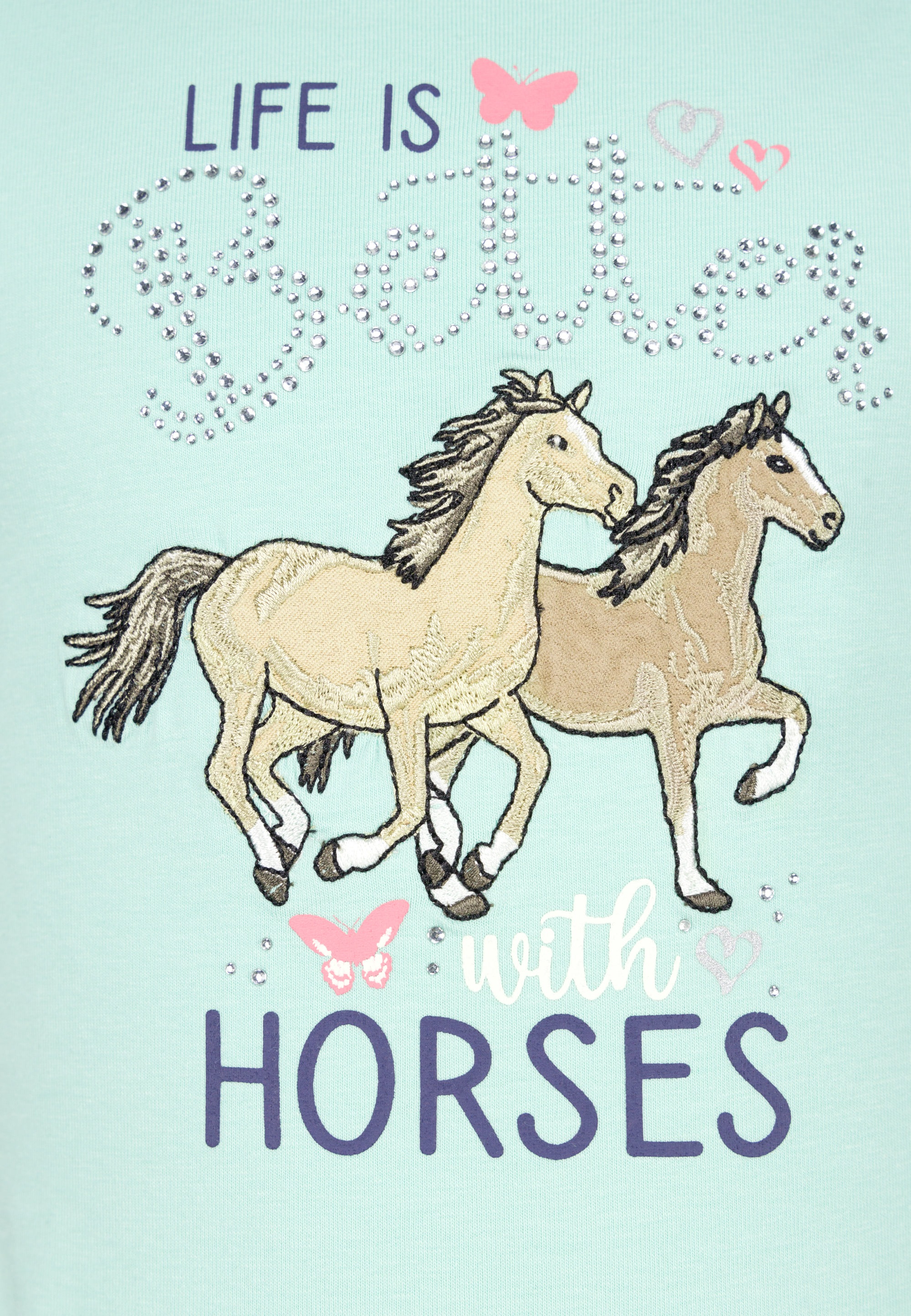 SALT AND PEPPER Jerseykleid »Dream Horse«, mit Pferde-Applikation und Glitzersteinen